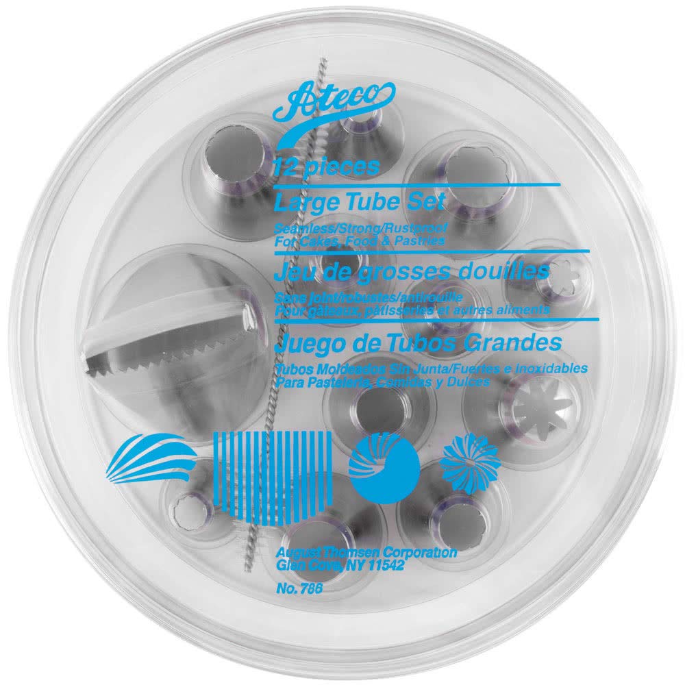 Ateco Jumbo Tip Set   Silver