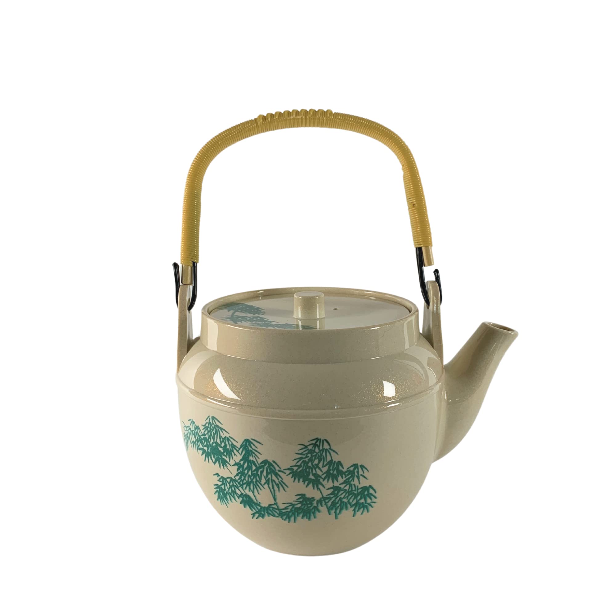 JapanBargain 1624  Japanese Plastic Teapot Melamine Tea pot for Home or Restaurant Made in Japan  38 Ounce  Beige