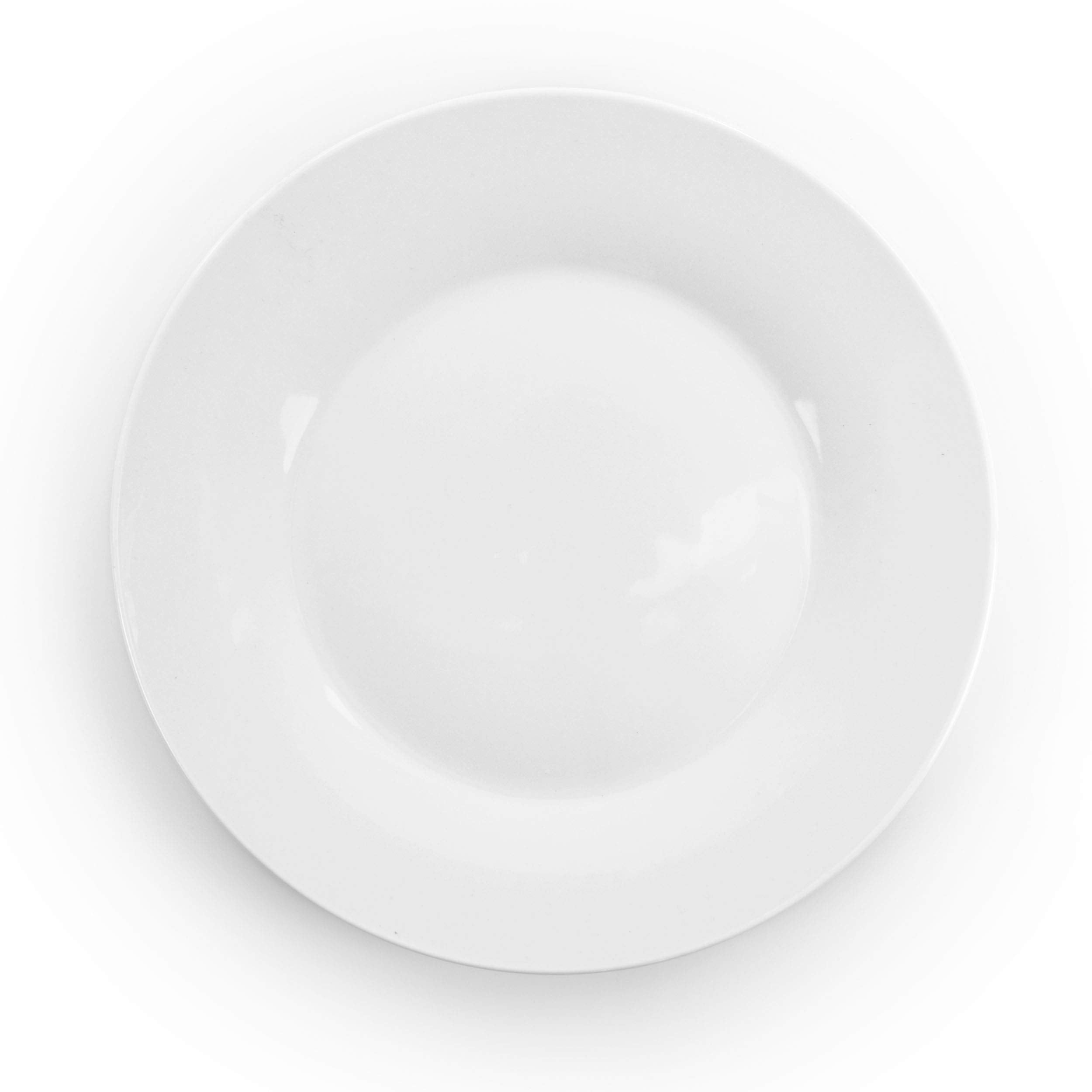 Elama White Porcelain Dish Dinnerware Set, 18 Piece, Carey