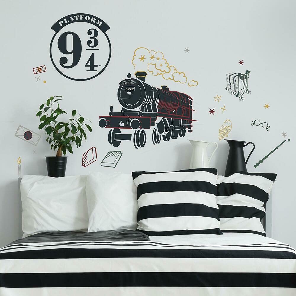 Roommates Rmk4956Gm Hogwarts Express Train Giant Peel And Stick Wall Decal