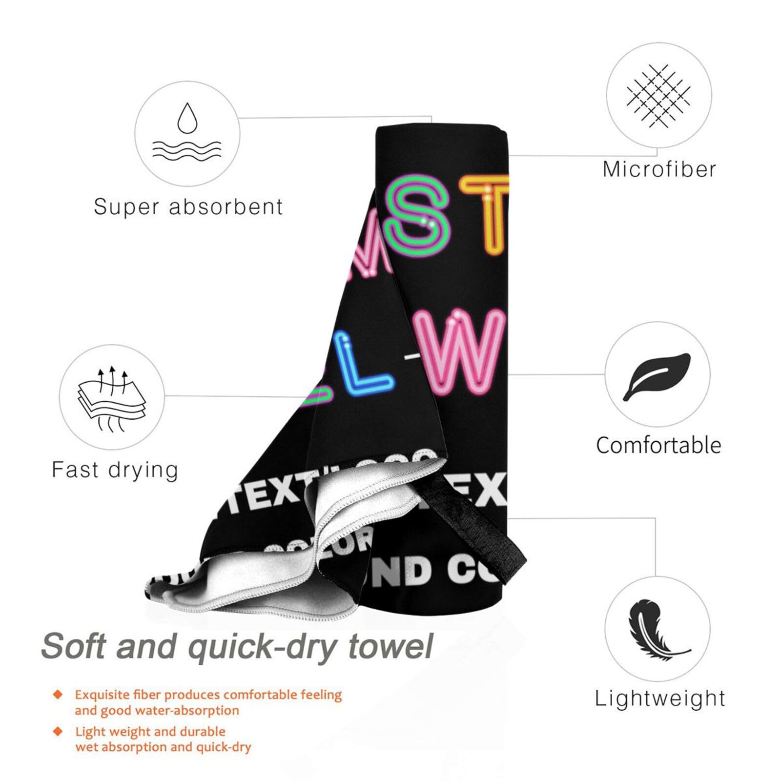 Xiayuehua Custom Beach Towel Personalized Beach Blanket With Image Text Logo Microfiber Beach Towels Quick Dry Towel For Travel