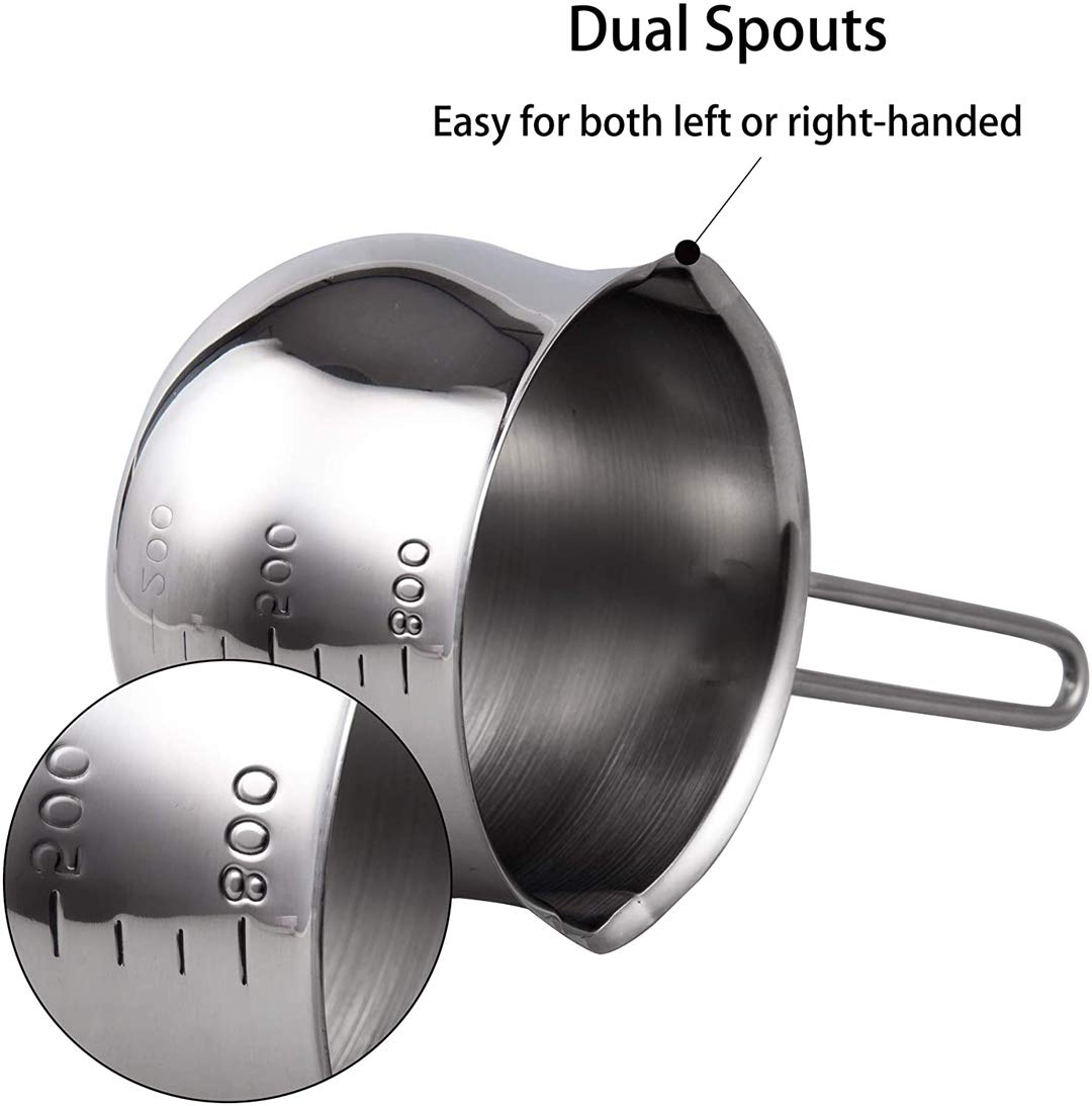 Tikusan Saucepan, Stainless Steel Milk Pan Made In Japan, Butter Warmer Measuring Pan Sauce With Heatproof Handle, Chocolate Mel