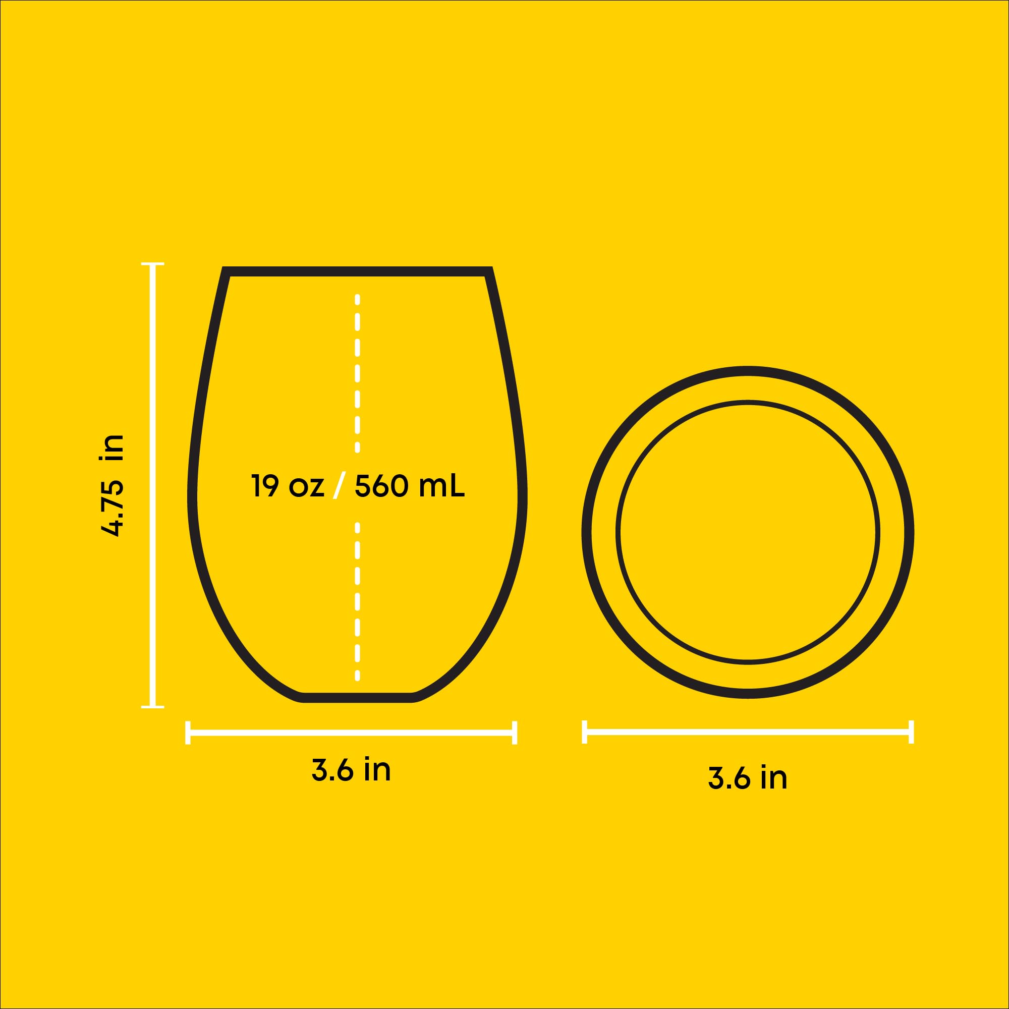 JoyJolt Disney Stitch Silly Sips Stemless Drinking Glasses, 19oz Teardrop Glass Cups, Glass Tumbler Cup Set of 4, Stitch Stuff,