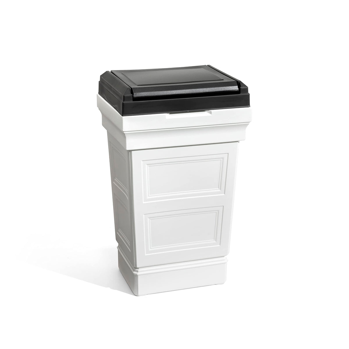 Step2 Atherton Large Garbage Container, Indoor/Outdoor Trash Can With Lid, Weather Resistant, Made Of Durable Plastic, Weather-R