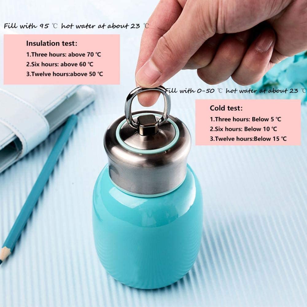 280Ml/9.85Oz Small Mini Vacuum Insulated Water Bottle Portable Leakproof Travel Mug Stainless Steel Cold And Hot Thermal Flask F