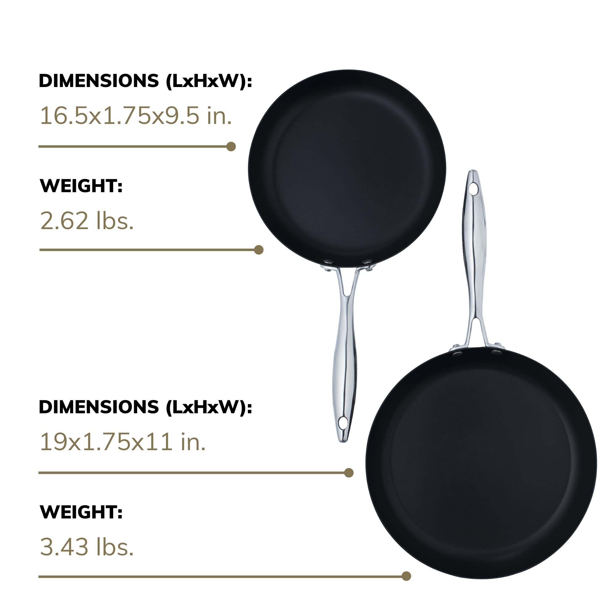 Scanpan Professional Nonstick 2-Piece Fry Pan Set