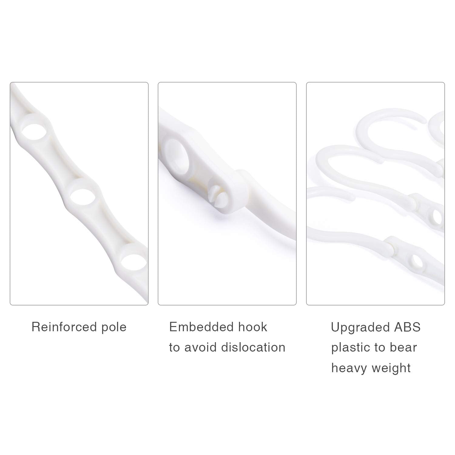 House Day Closet Organizers And Storage, Space Saving Hangers White, Closet Organizer Space Saver 80%, Sturdy Plastic Magic Hang