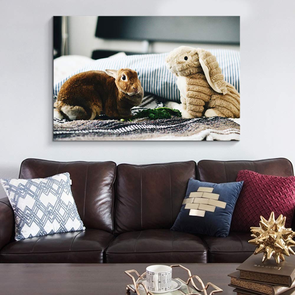 Nwt Custom Canvas Prints With Your Photos For Pet/Animal, Personalized Canvas Pictures For Wall To Print Framed 24X36 Inches