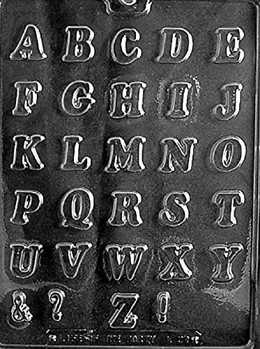 Grandmama'S Goodies L039 Alphabet Letter Chocolate Candy Mold With Exclusive Molding Instructions