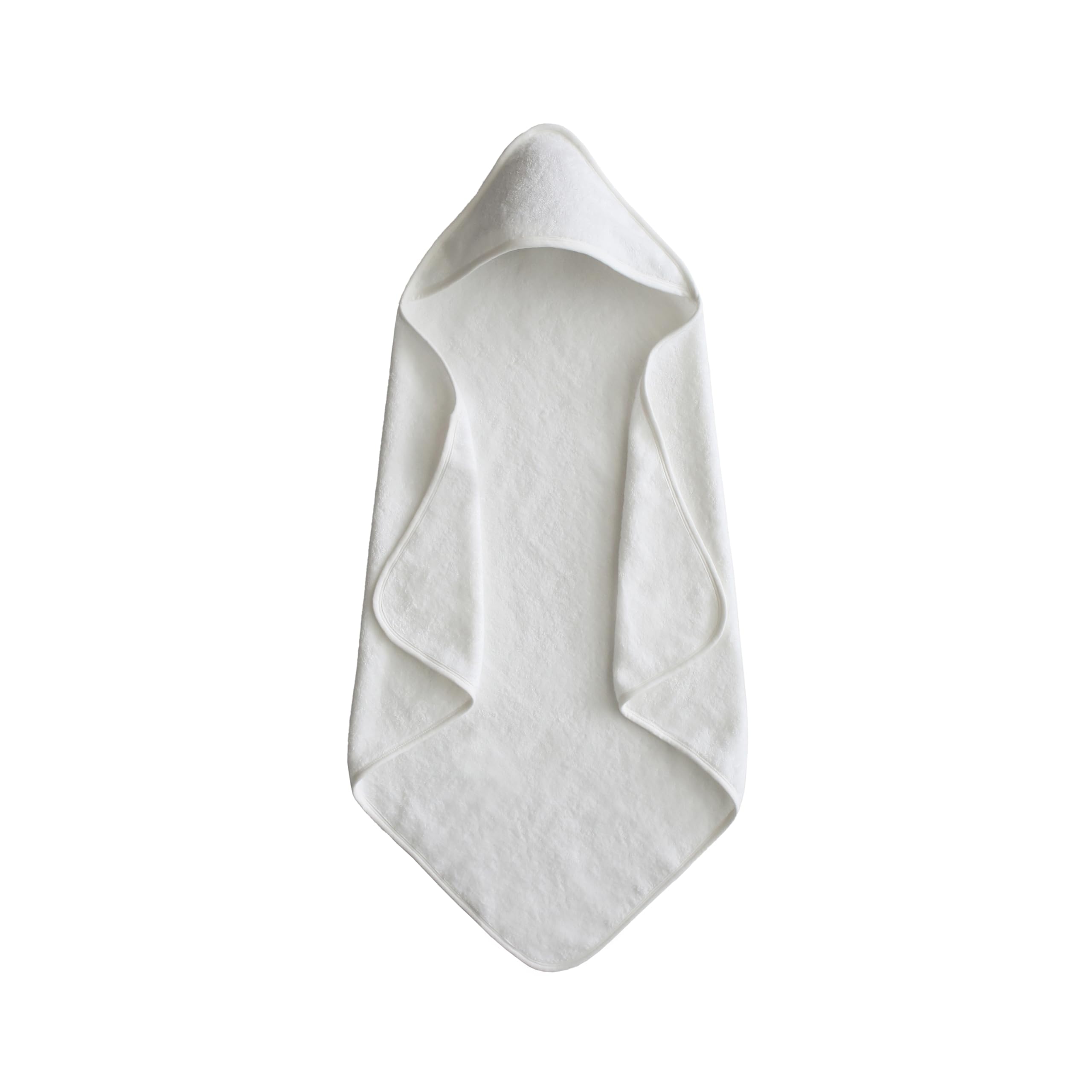 Mushie Baby Hooded Towel  Organic Cotton (Pearl)