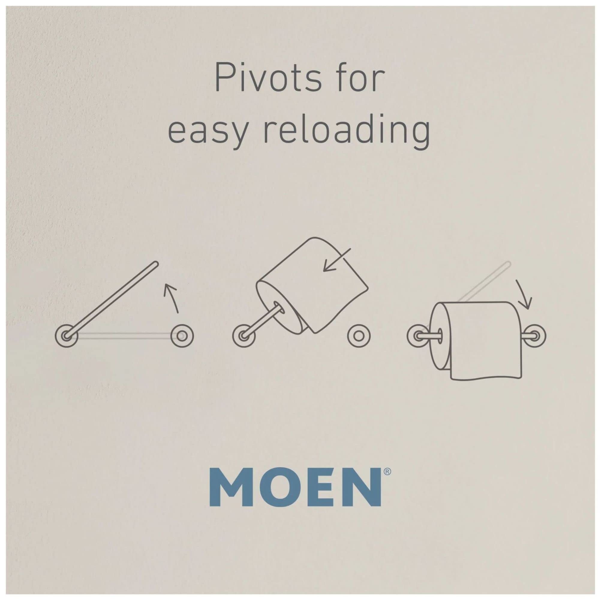 Moen Iso Chrome Surface Mount Toilet Paper Holder