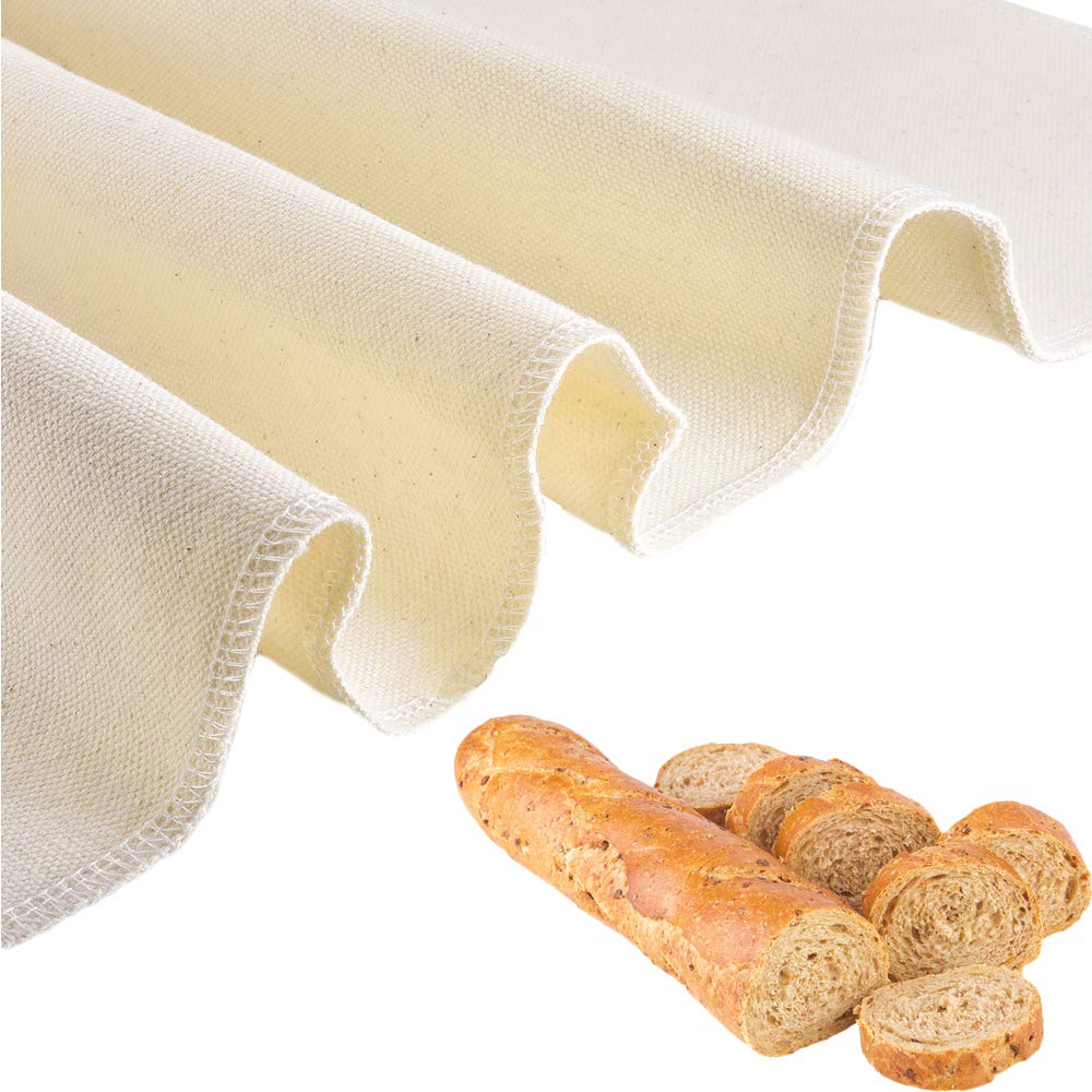 Professional Bakers Couche Extra Large 35 X 26 Inch,Heavy Duty Linen Pastry Proofing Cloth For Bread Dough Baking,Thick Baking B