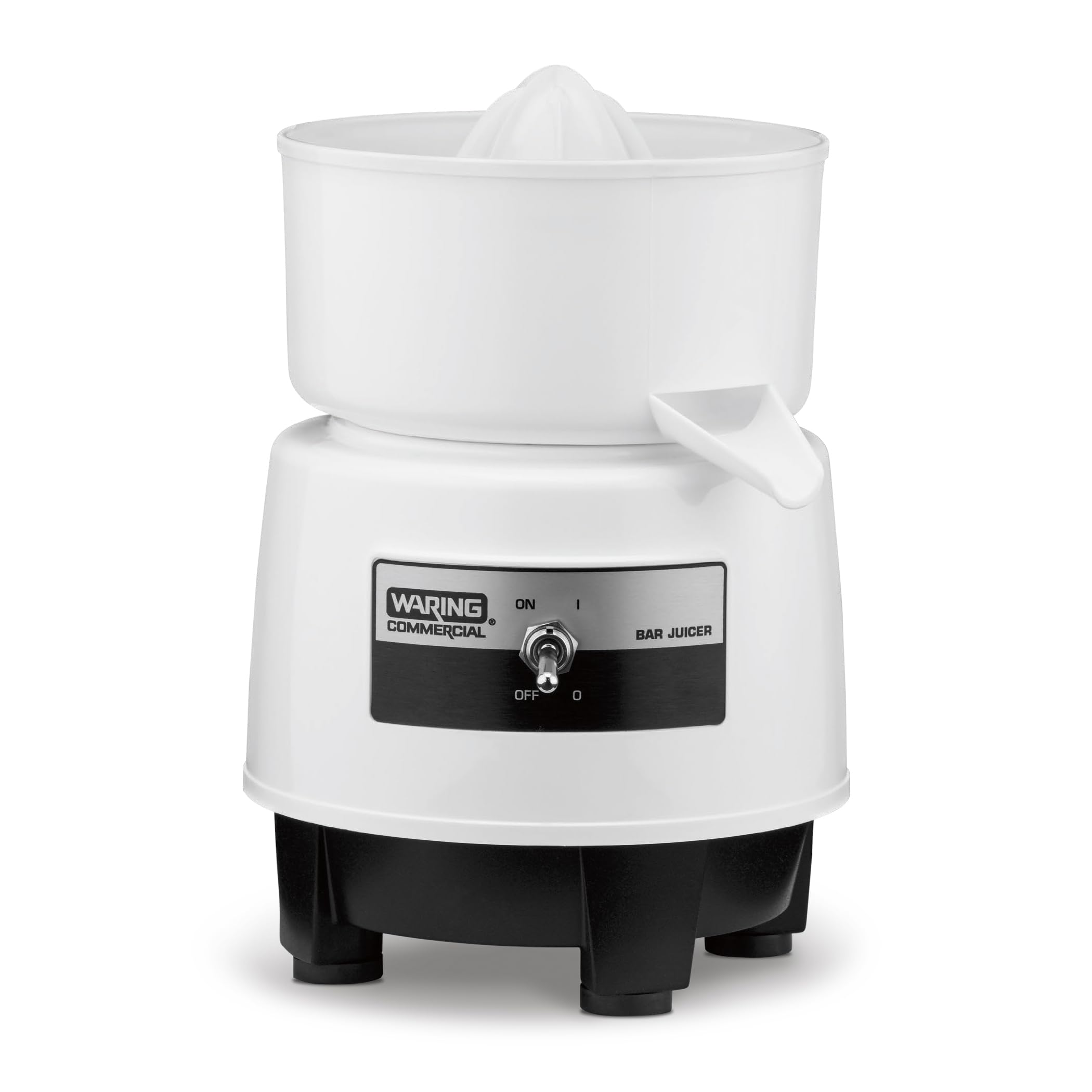 Waring Commercial Compact Electric Citrus Juicer, 120 Oranges per Hour Capacity, Universal Reamer for Bars & Restaurants, TUVus 