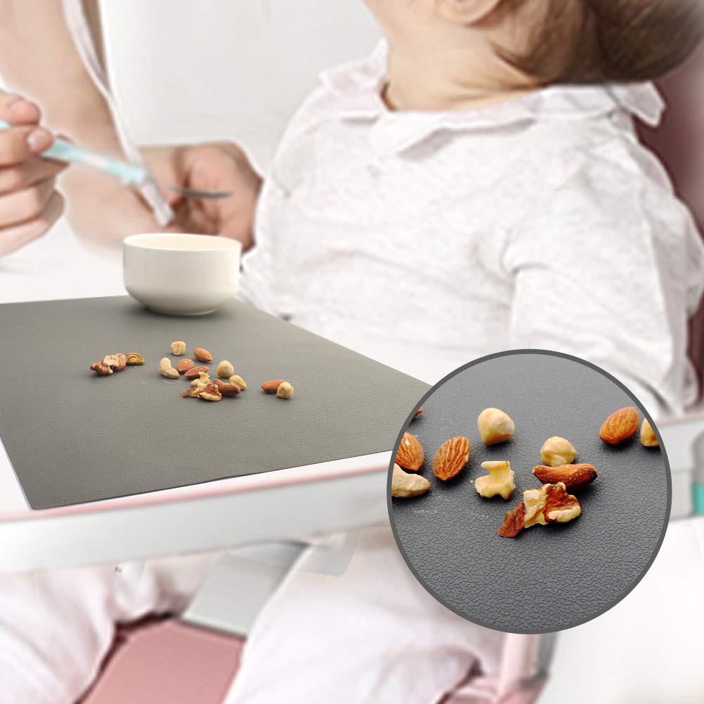 Iyyi Silicone Placemats, Placemats For Kids, Placemats Set Of 4 Waterproof Heat Resistant Non-Slip Kitchen Table Mats For Dining