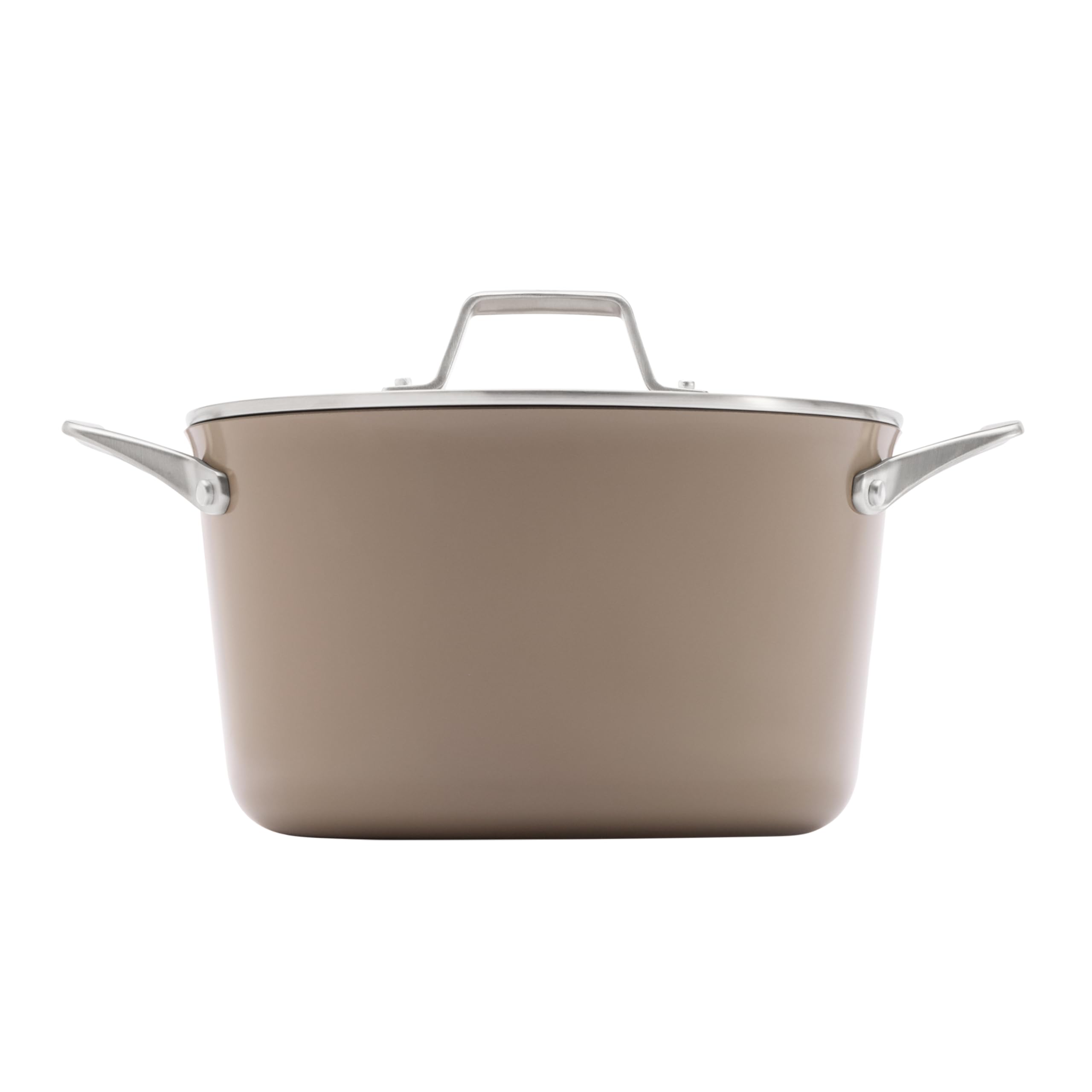 Calphalon Premier Ceramic Nonstick 7-Qt. Dutch Oven with Lid, Mushroom Grey