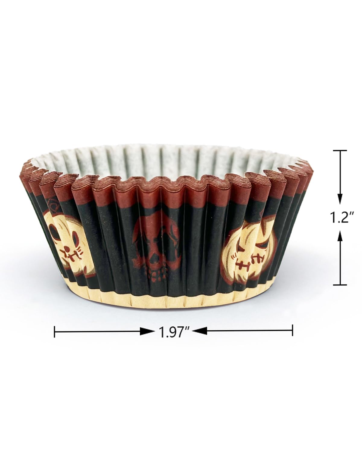 Qiqee Halloween Standard Cupcake Liners Cupcake Cups 300-Count Food Grade Gradient Design Cupcake Papers Baking Cups Cupcake Wra