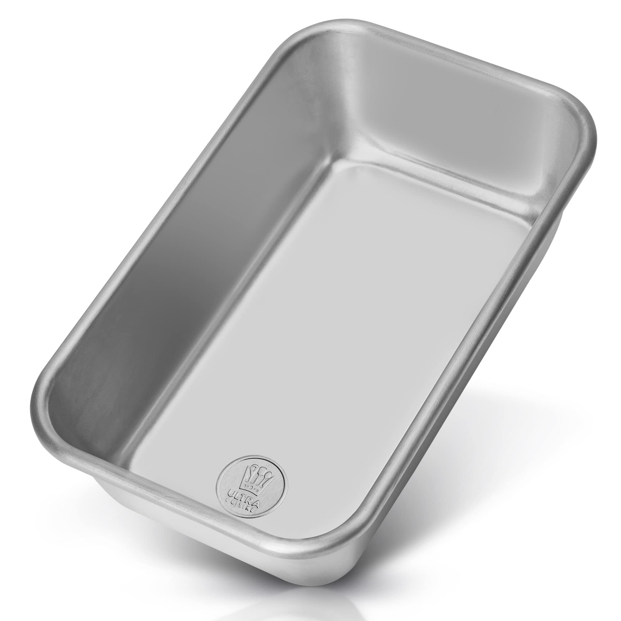 Ultra Cuisine Aluminum Loaf Pan For Baking Bread - 9.5X5 Inch Loaf Pan, 1Lb - Easy Clean, Quality, Durable Bread Tin - Commercia
