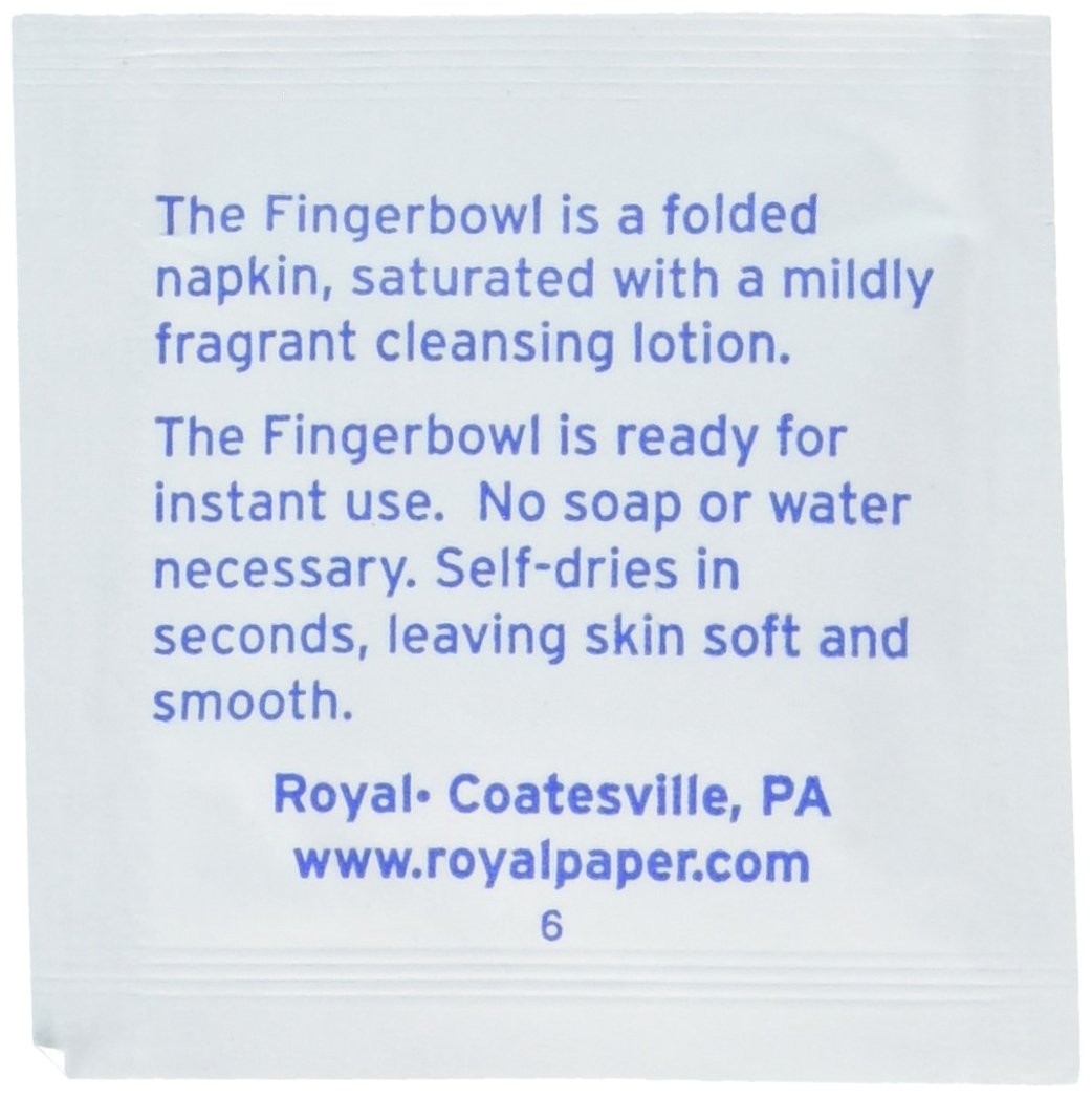 Royal Rf1Mb Moist Wet Wipe Towelette, Individually Wrapped, Package, 1000 Count (Pack Of 1), White