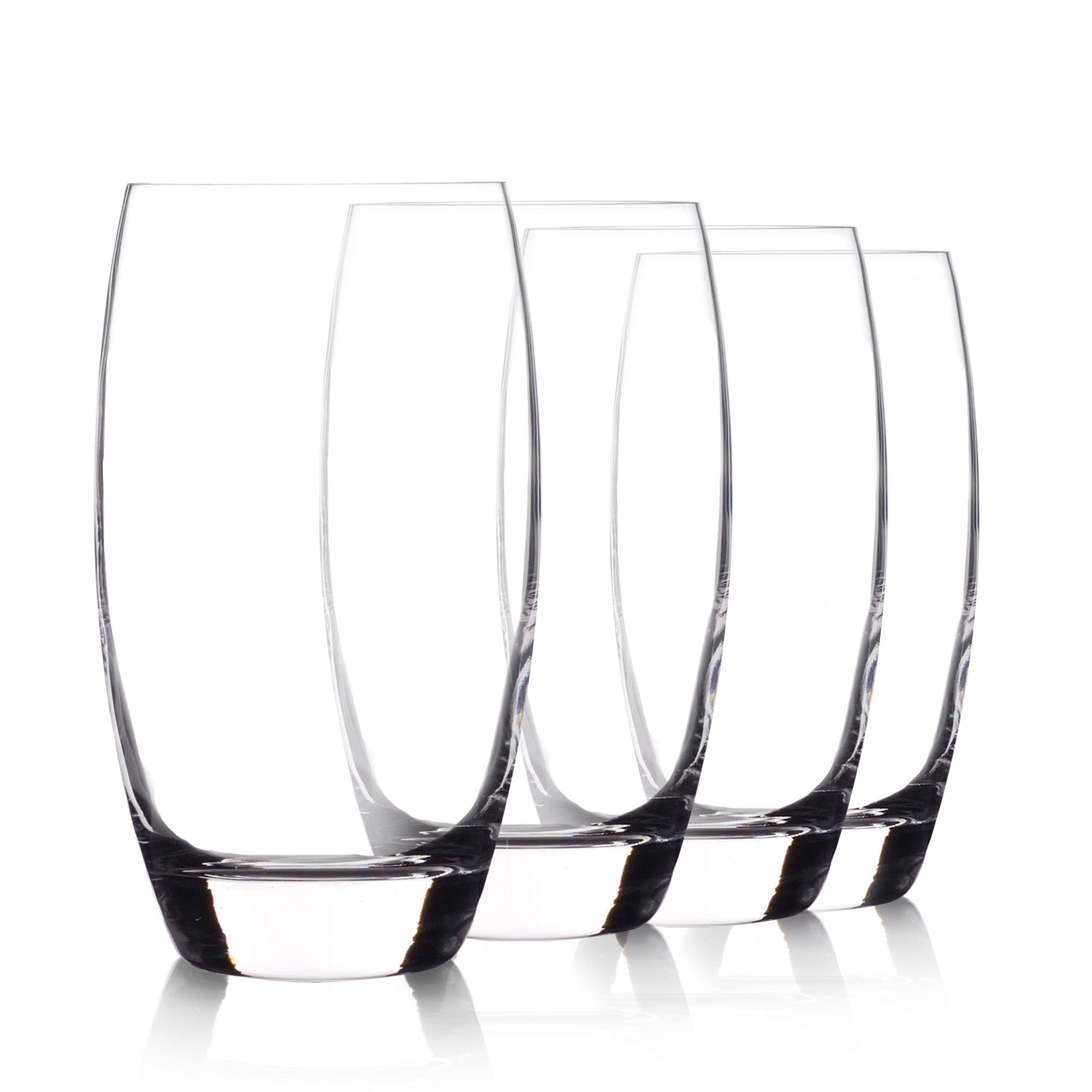 Luigi Bormioli Crescendo 20-Ounce Tumblers, Set Of 4, Crystal Son-Hyx Glass, Made In Italy.