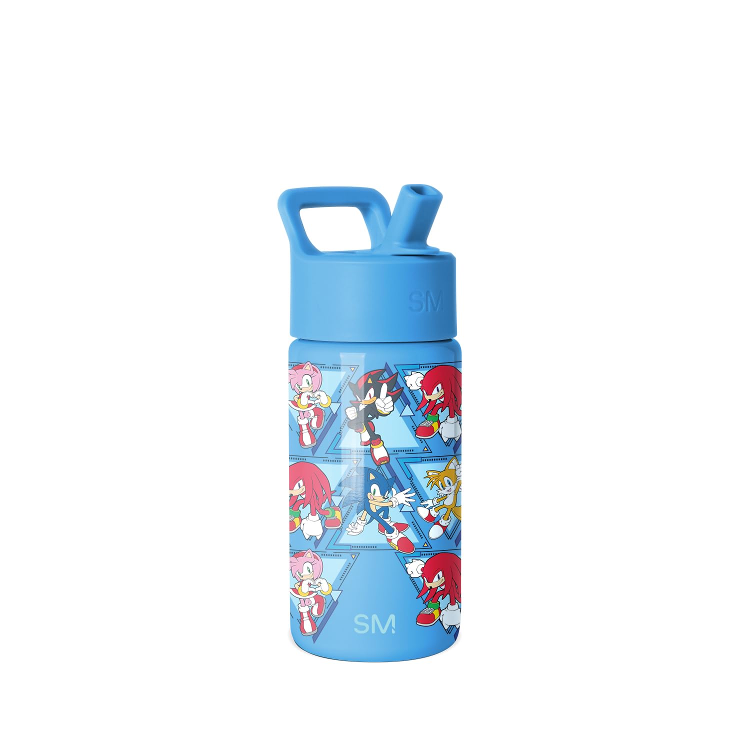 Simple Modern SEGA Sonic the Hedgehog Kids Water Bottle with Straw Lid | 14oz Insulated Stainless Steel Kids Tumbler & Spill Pro