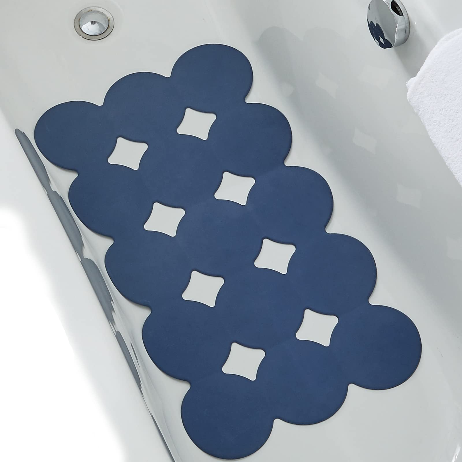 Webos Non Slip Bathtub Mat Shower Mat Bath Mat Tub Mats with Strong Suction Cups Soft Natural Rubber Bath Mat for Inside The tub