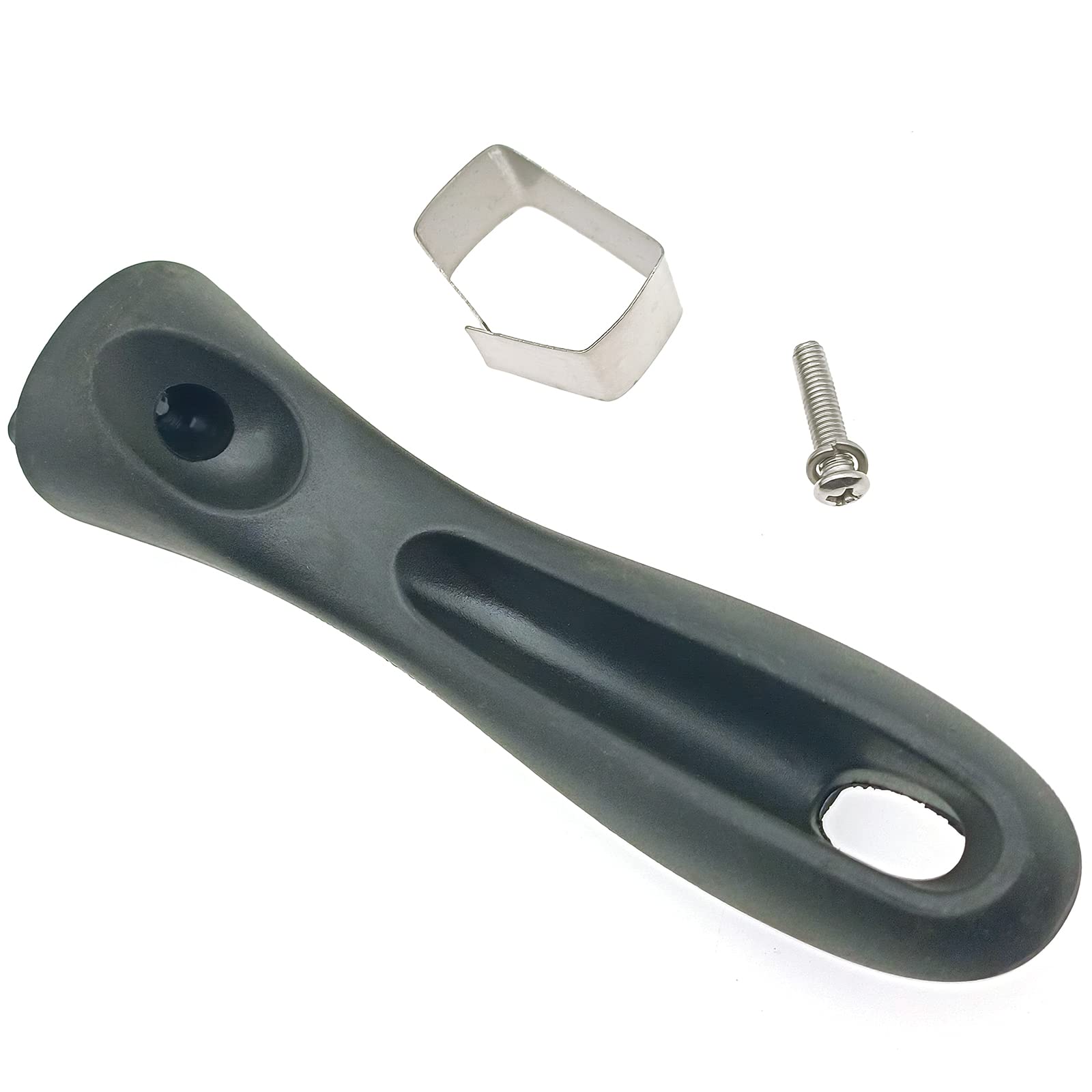 Lbtod 2 Pcs Bakelite Pot Handles Universal Scald-Proof Long Handle Grip With Screw And Gasket Replacement Accessories