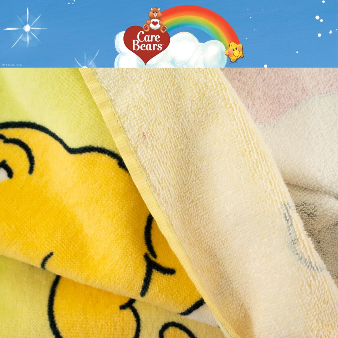 Franco Care Bears Rainbow Kids Super Soft Cotton Bath/Pool/Beach Towel, 58 In X 28 In, (Offical Licensed Product)