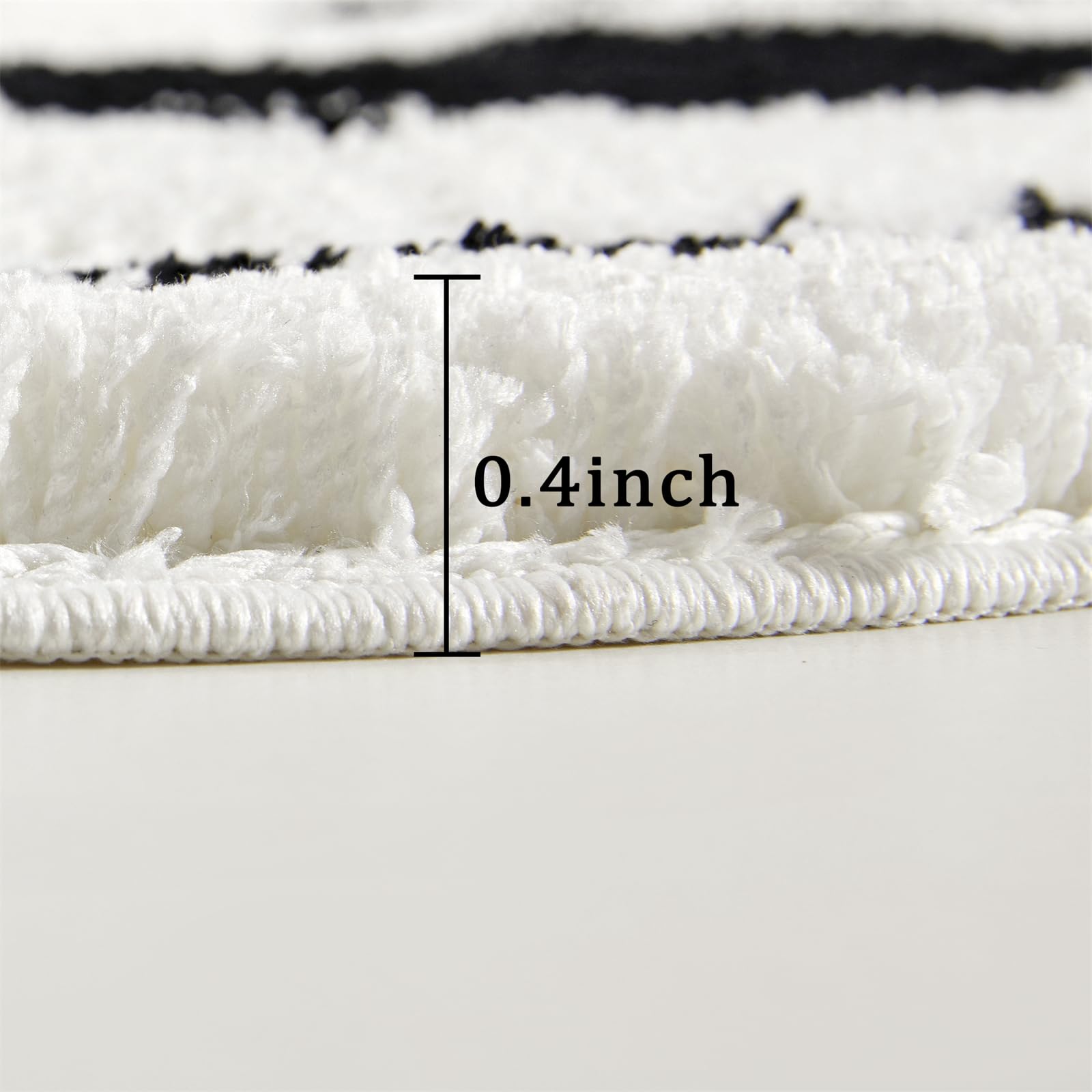 Jack Skellington Halloween Round Bathroom Rugs Mat 2Ft, Non-Slip Machine Washable Soft Absorbent Shaggy Bath Rug The Nightmare B