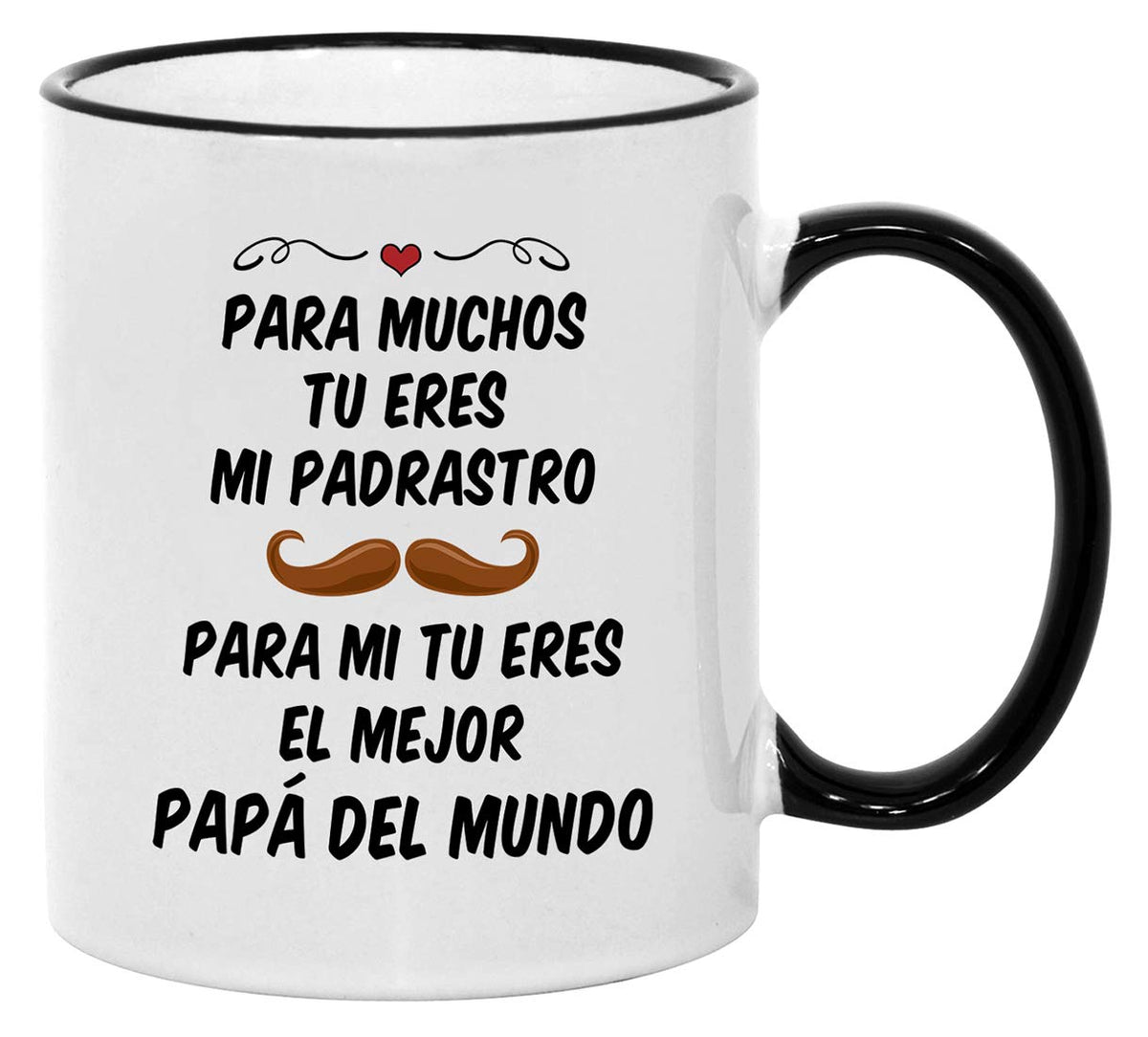 Casitika Regalos Para Padrasto. Taza De Cafe Del Dia Del Padre. Spanish Step Dad 11 Oz Mug. Idea De Regalo Para Papa De Cumplean