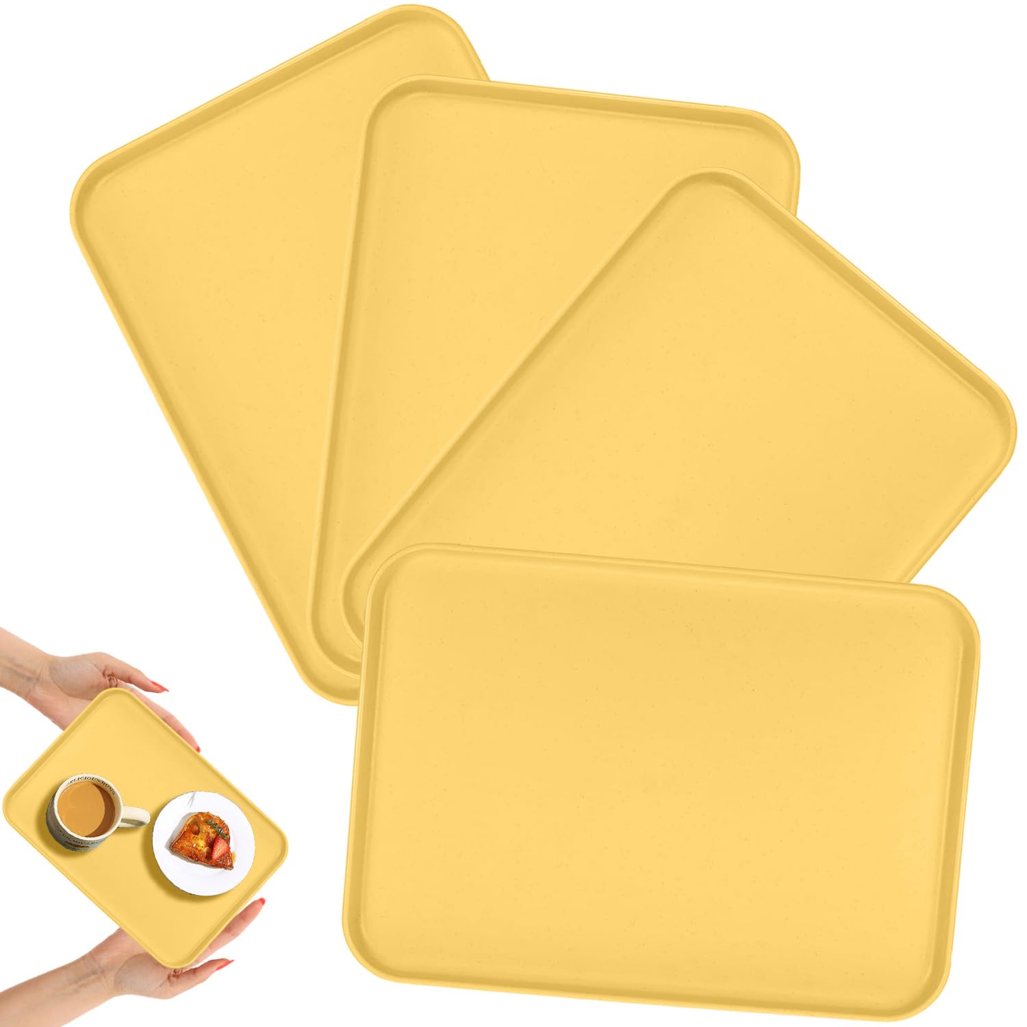 Pepplo Rectangle Serving Tray Cafeteria, Restaurant, Home, Kitchen, Fast Food, Diy Projects, Weddings, Buffets, Birthday, Coffee