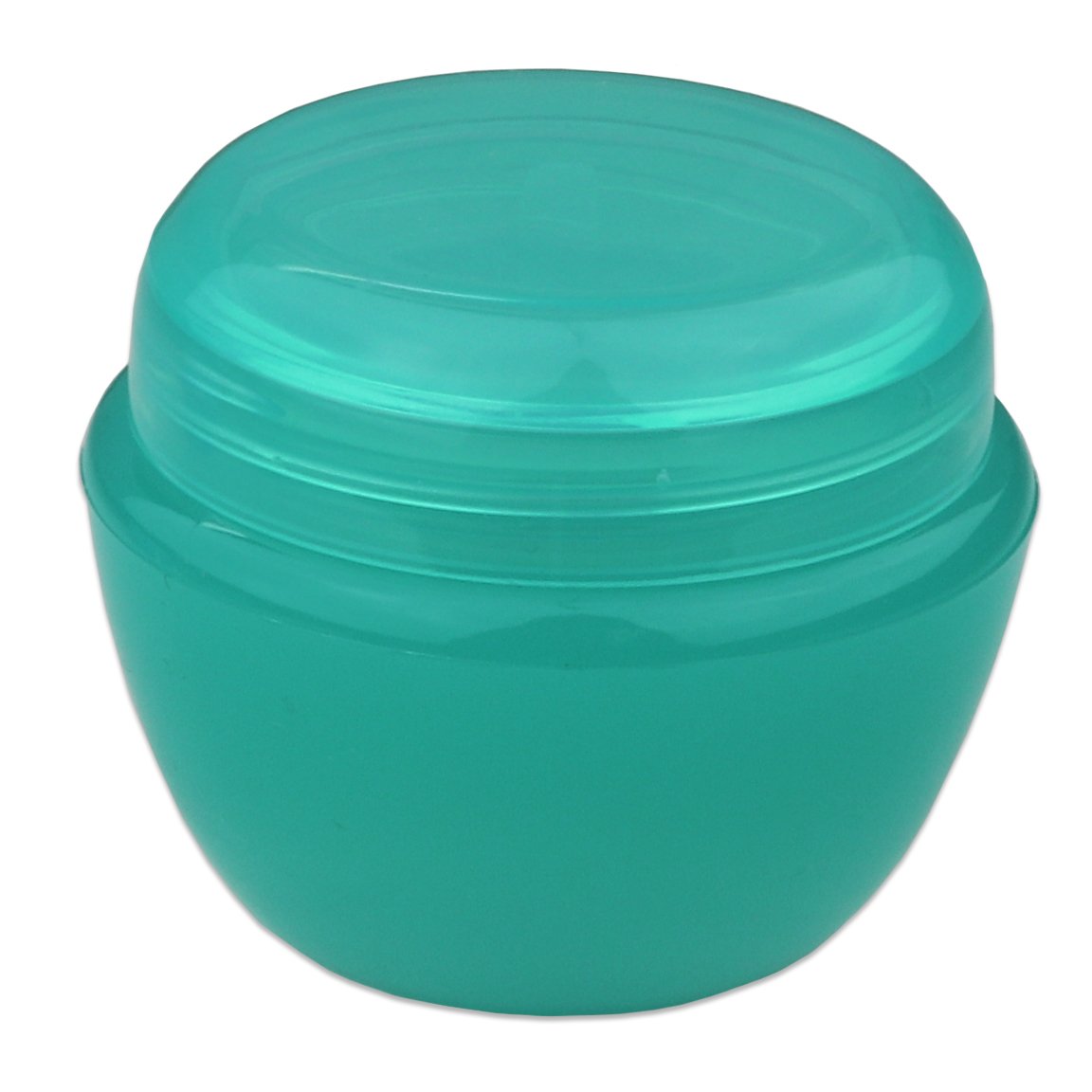 Beauticom 48 Pieces 50G/50Ml Teal Color Frosted Container Jars With Inner Liner For Scrubs, Oils, Salves, Creams, Lotions, Makeu