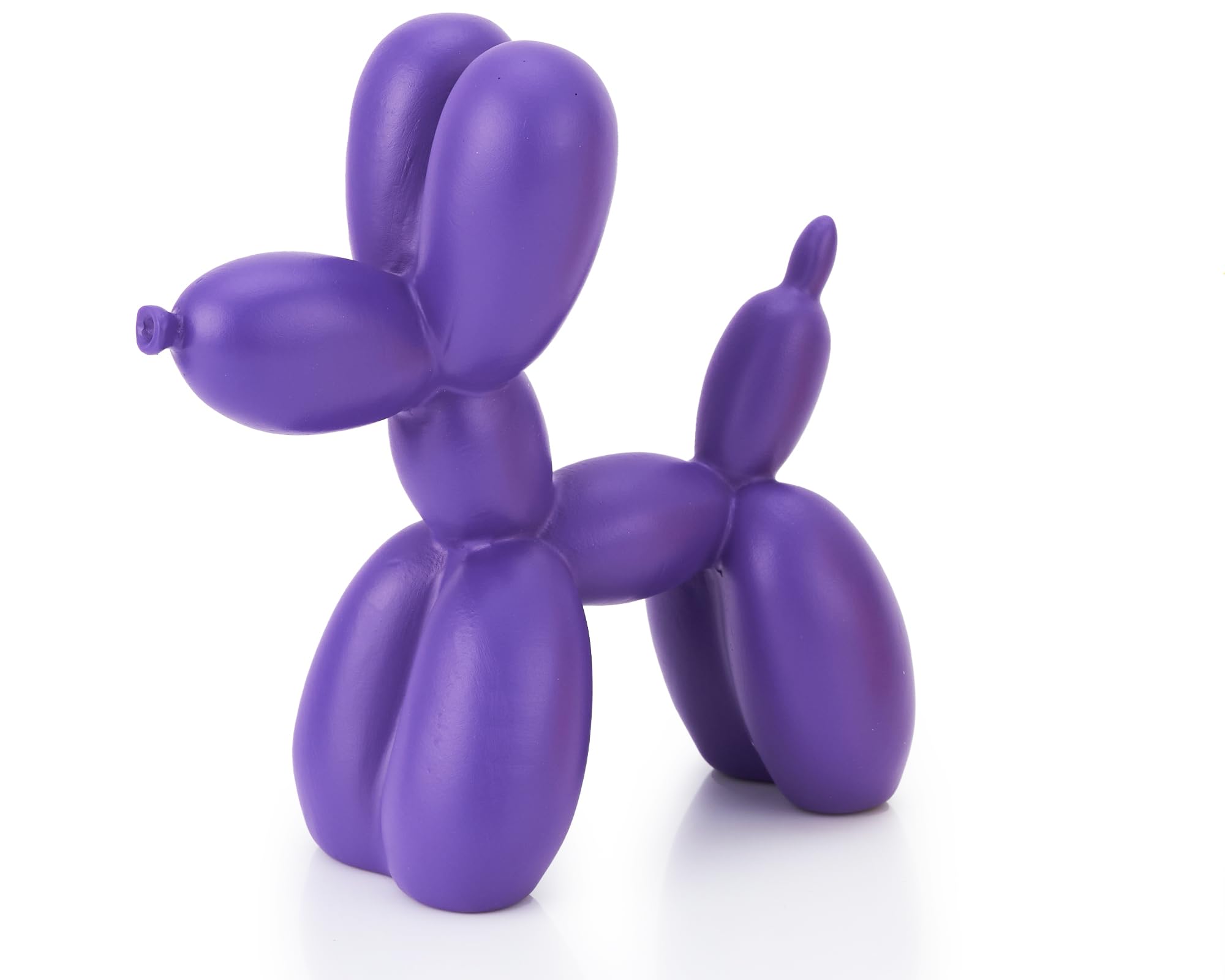 AMOIENSIS Balloon Dog Statue Decor, 4 inch Purple Balloon Dog Animal Sculpture, Small Nick Nacks for Shelves Decor, Small Eclect