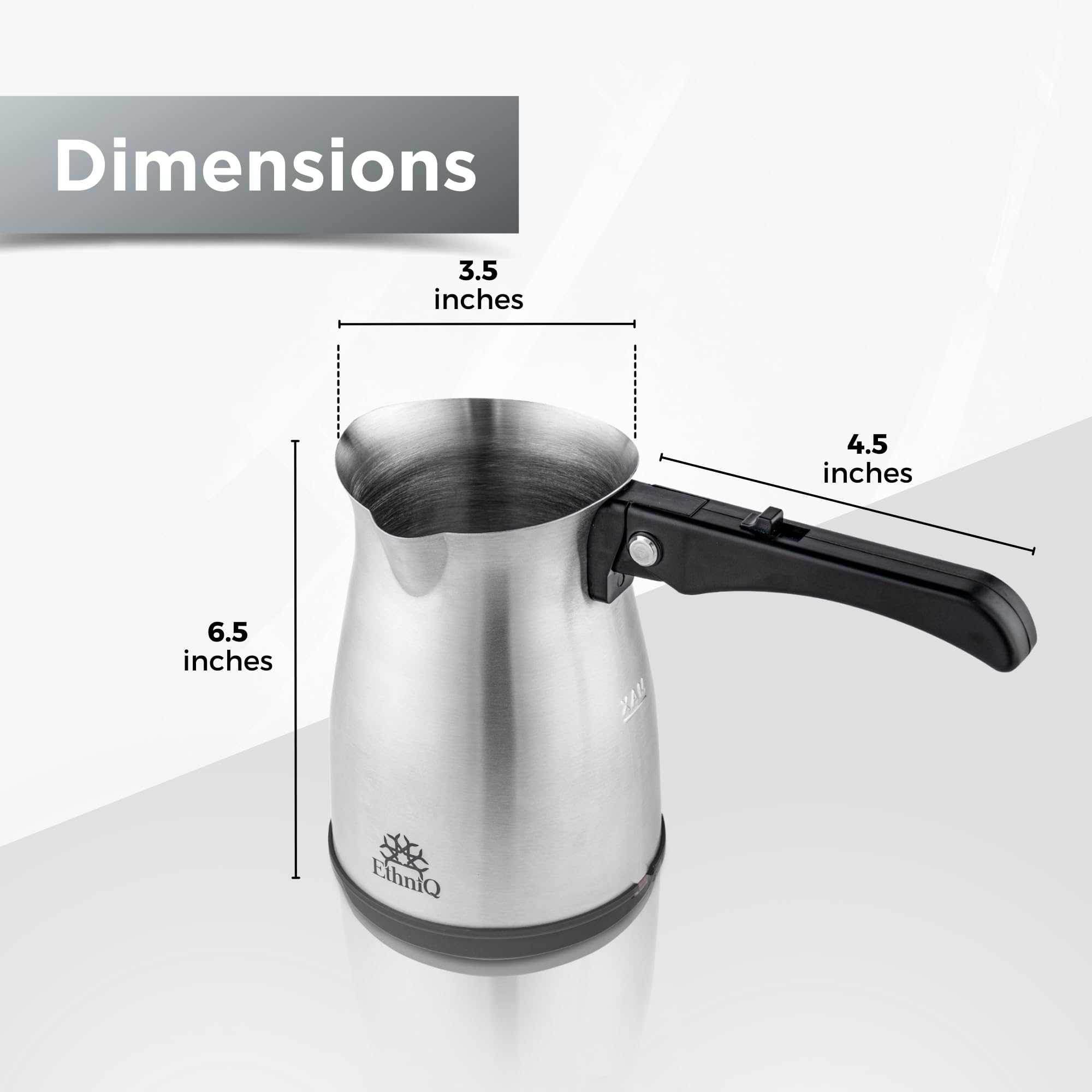 Ethniq - Stainless Steel Turkish Coffee Pot (Ember Brew)