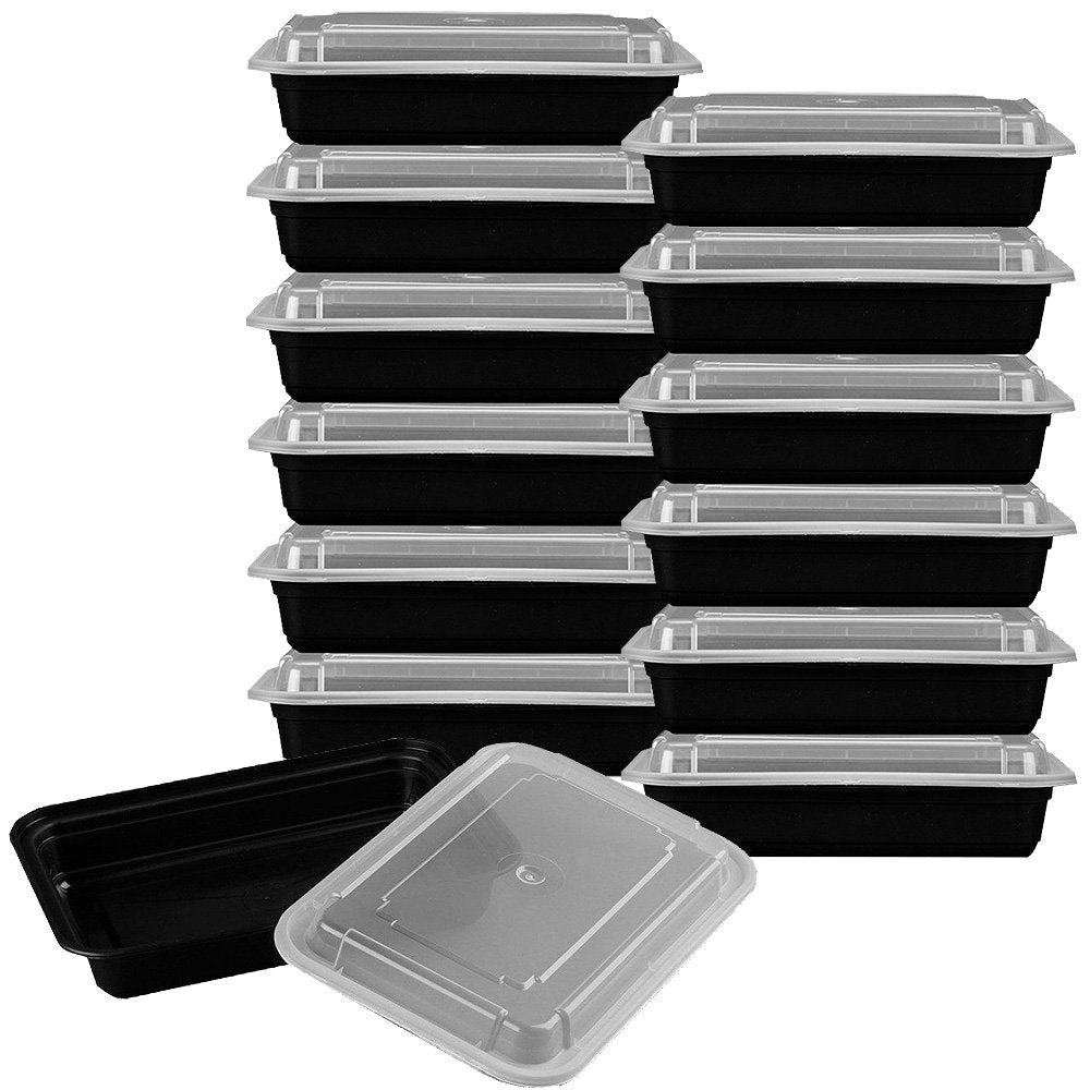 Premium Meal Prep Food Containers With Lids [Heim Concept] Durable Reusable Top Rack Dishwasher Safe Leak-Resistant Microwavable