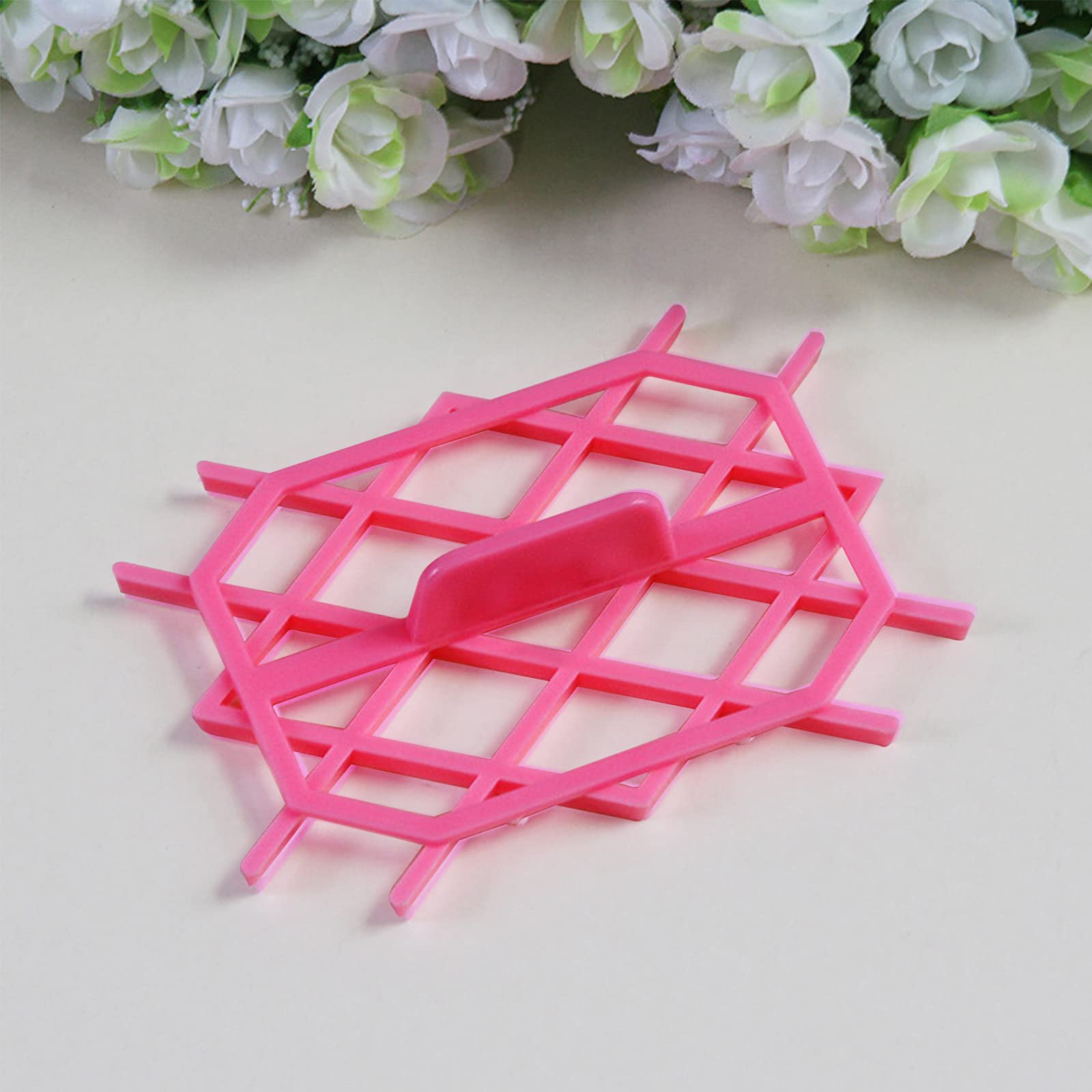 Rhombus Diamond Shape Fondant Cake Mould Fondant Tools Embosser Embossing Cutter Mold Stamp Tool Non-Stick Material Eco-Friendly