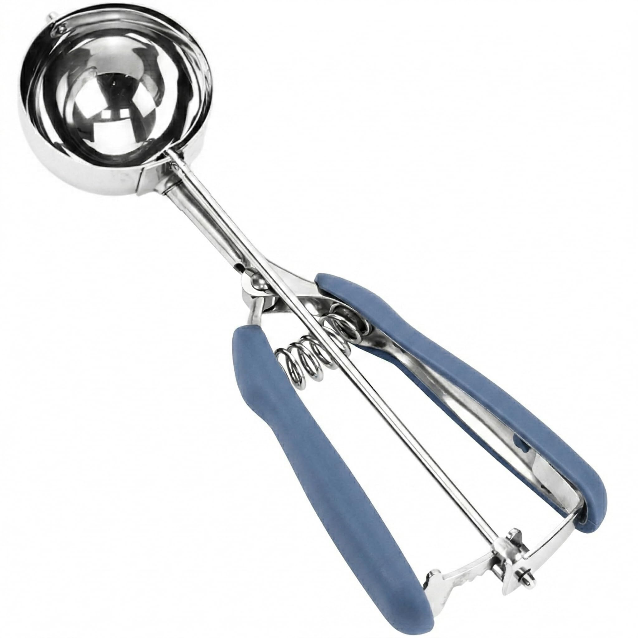 Ice Cream Scoop, 18/8 Stainless Steel Cookie Scoop, Cookie Scoops for Baking, 4 Tbsp/ 60 ml/ 2 oz Ice Cream Scooper with Trigger