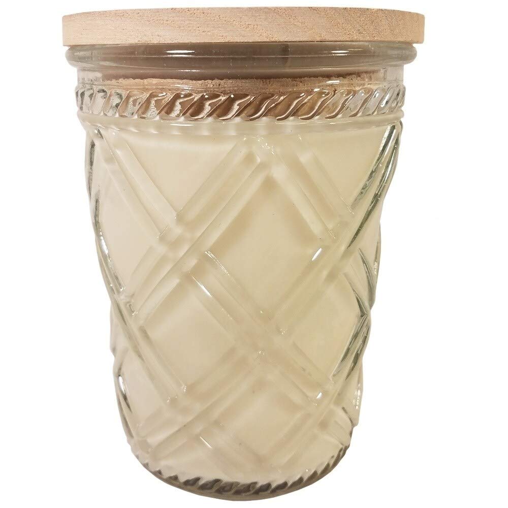 Swan Creek Timeless Jar Collection 12 Ounce Soy Wax Candle Crisp Cotton
