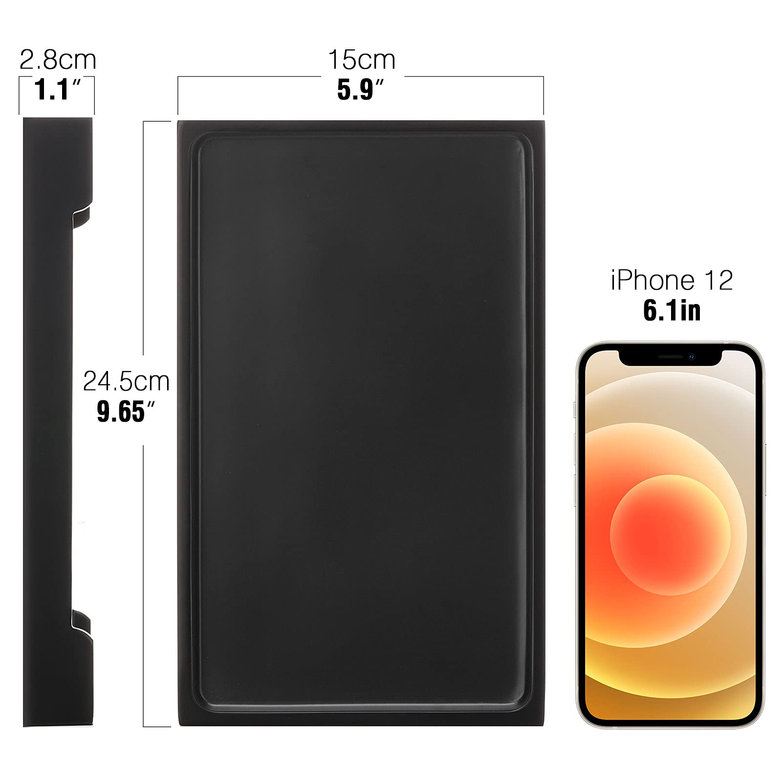 Luxspire Vanity Tray, 6''X 10'' Rectangle Bathroom Tray, Toilet Tank Tray, Resin Kitchen Sink Tray Decorative Jewelry Tray, Vani