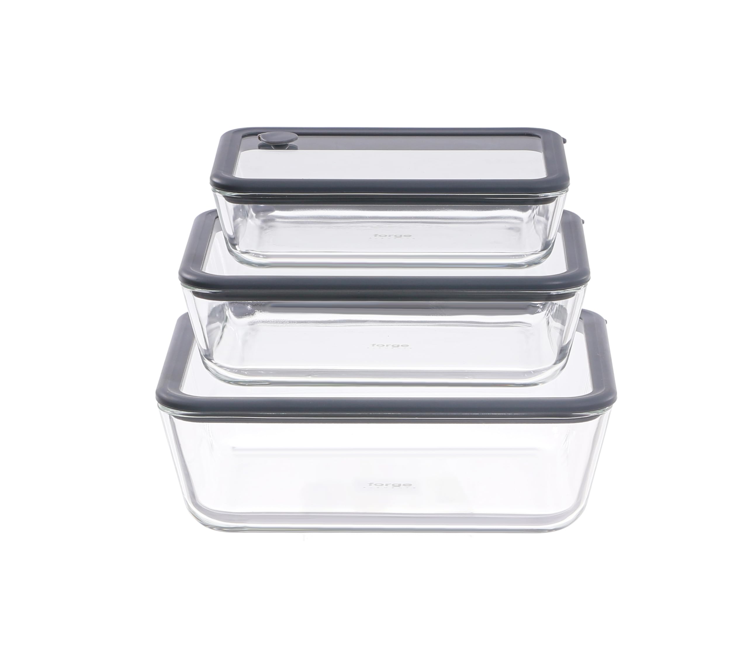 FORGE ELEMENTS Glass Bake&Chill Bakeware Rectangular set of 3