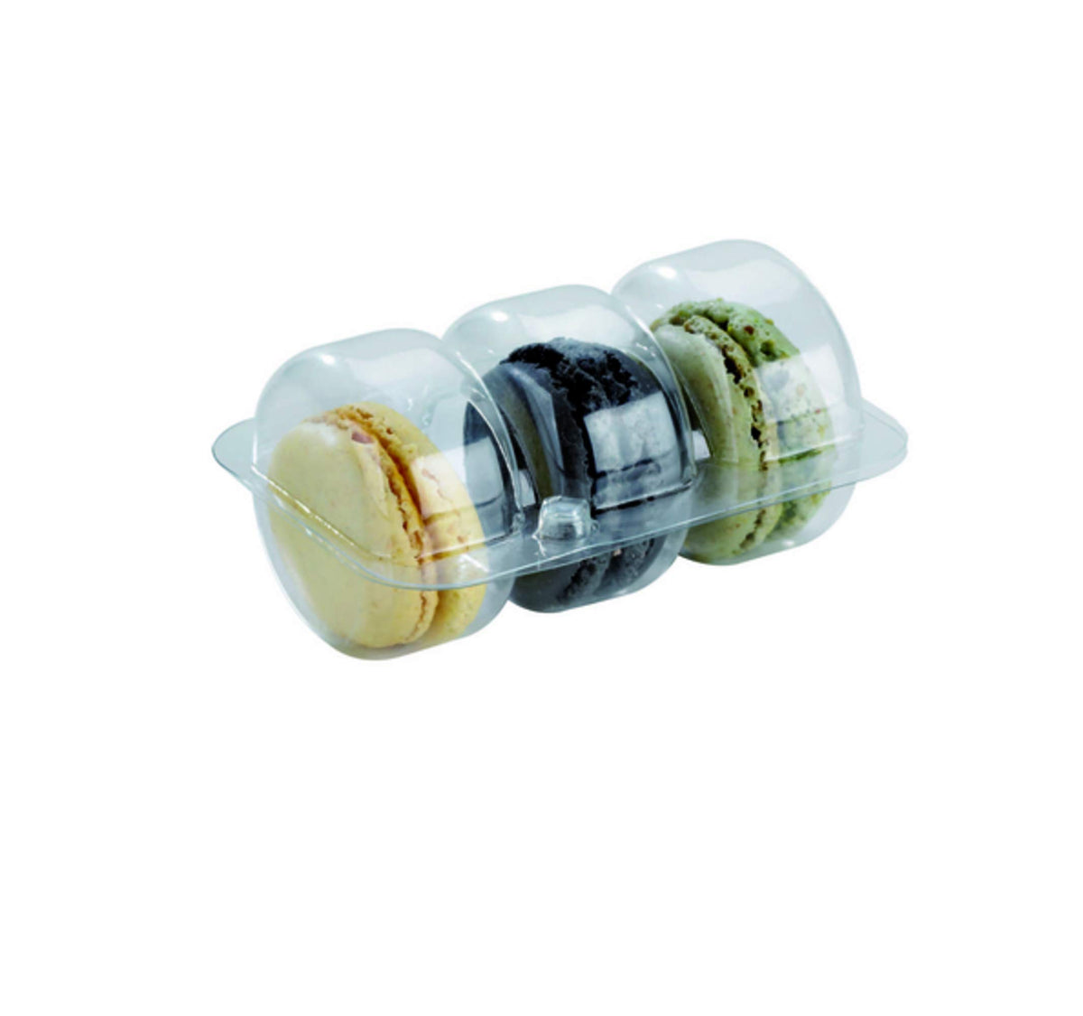 Packnwood 210Macins3 -Clear Plastic Macaron - Macaroon Clear Boxes- Macaron Storage Box- Macaroon Box-Macaron Plastic Insert-Mac