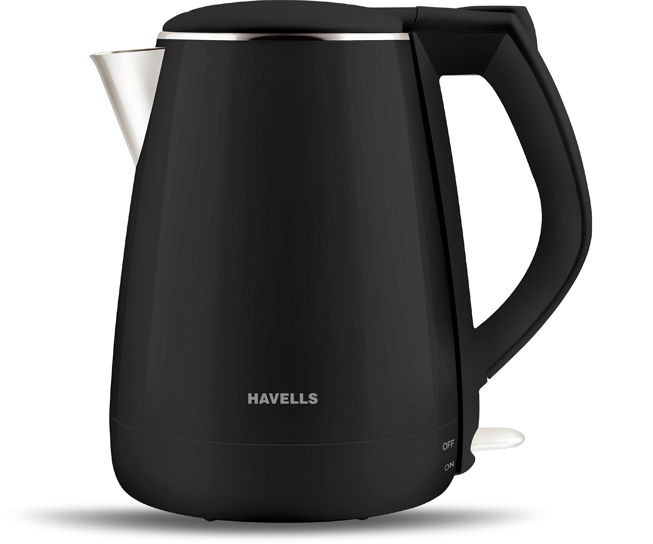 Havells Electric Kettle Aqua Plus 1250 Watts 1.2 liters , Double Layered Cool Touch Outer Body | 304 Rust Resistant SS Inner Bod