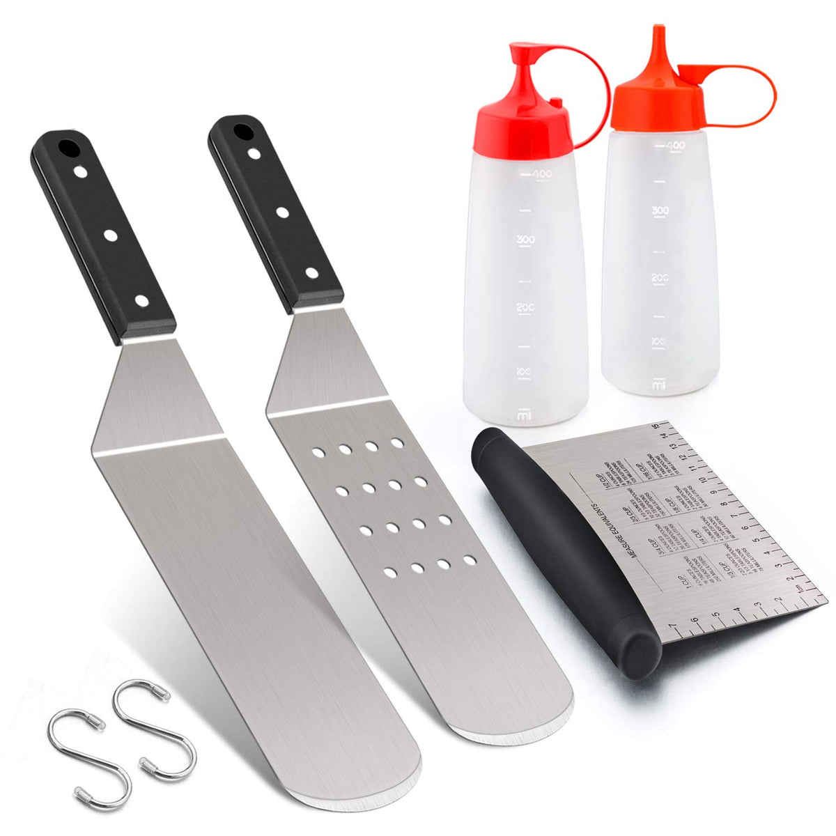 Griddle Accessories Set Of 5, Leonyo Stainless Steel Grill Griddle Too ...