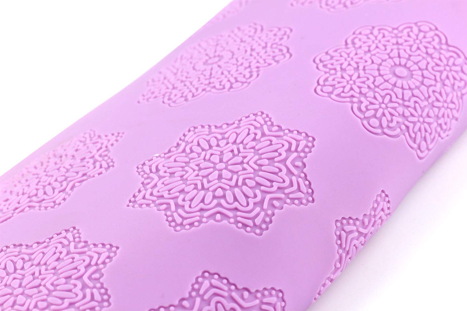 Hiparty Snowflake Flower Pattern Silicone Lace Mat Sugar Craft Impression Mold Edible Cake Decorating Wedding Decoration Floral