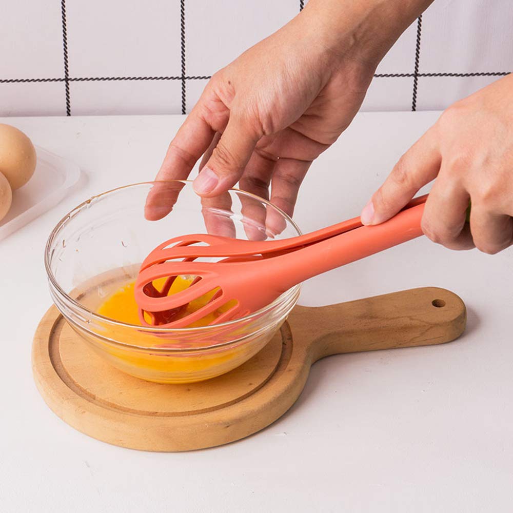 Multi-Purpose Egg Whisks, Multi-Function Nylon Egg Beaters, Kitchen Tongs, Food Tongs, Handheld Whisk For Blending, Whisking, Be