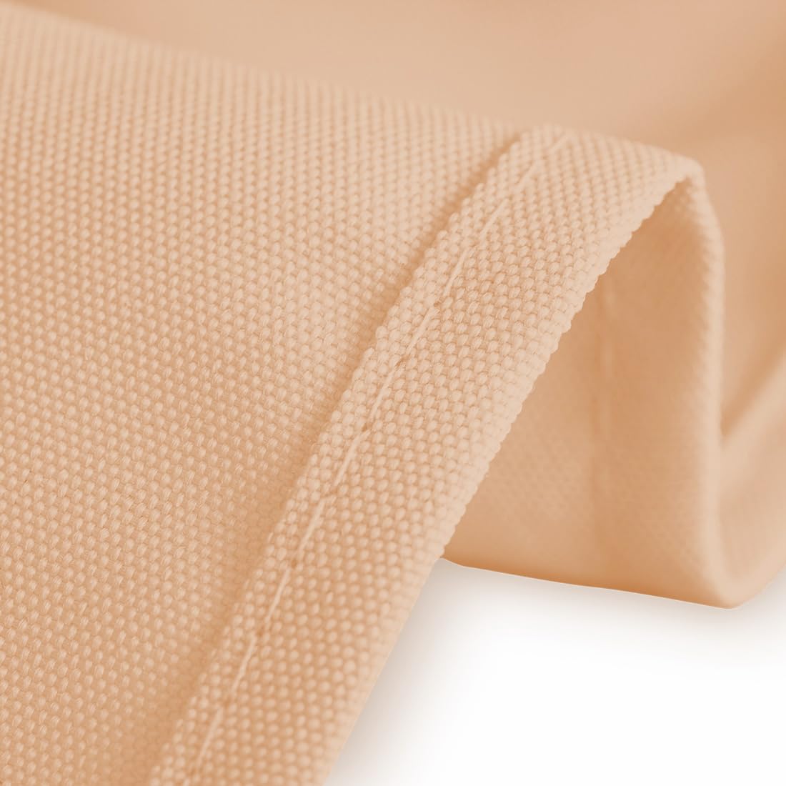Ltc Linens 5 Pack Peach Rectangular Tablecloths 60 X 102 Inches For 6 Feet Rectangle Banquet Tables With Half-Drop - Stain And W