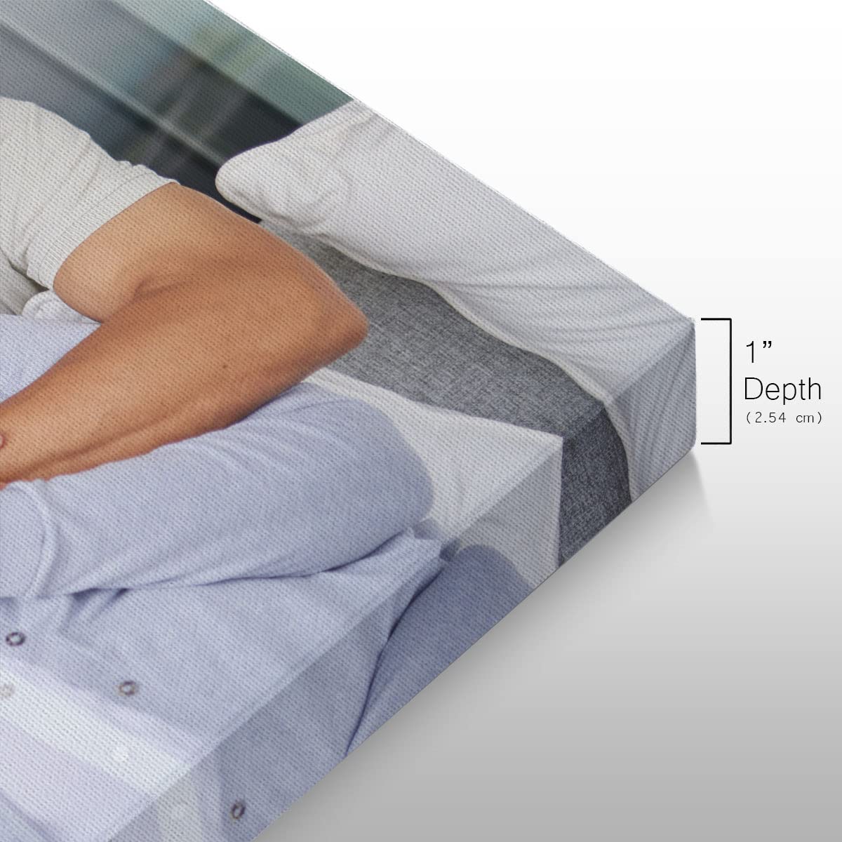 Renditions Gallery Set of 9  8x8 Custom Photo Canvas Prints with Solid Wood. Create Personalized Photos Picture Collage with Peel and Stick Photo Frames for Bathroom and Bedroom. Wrapped Canvas