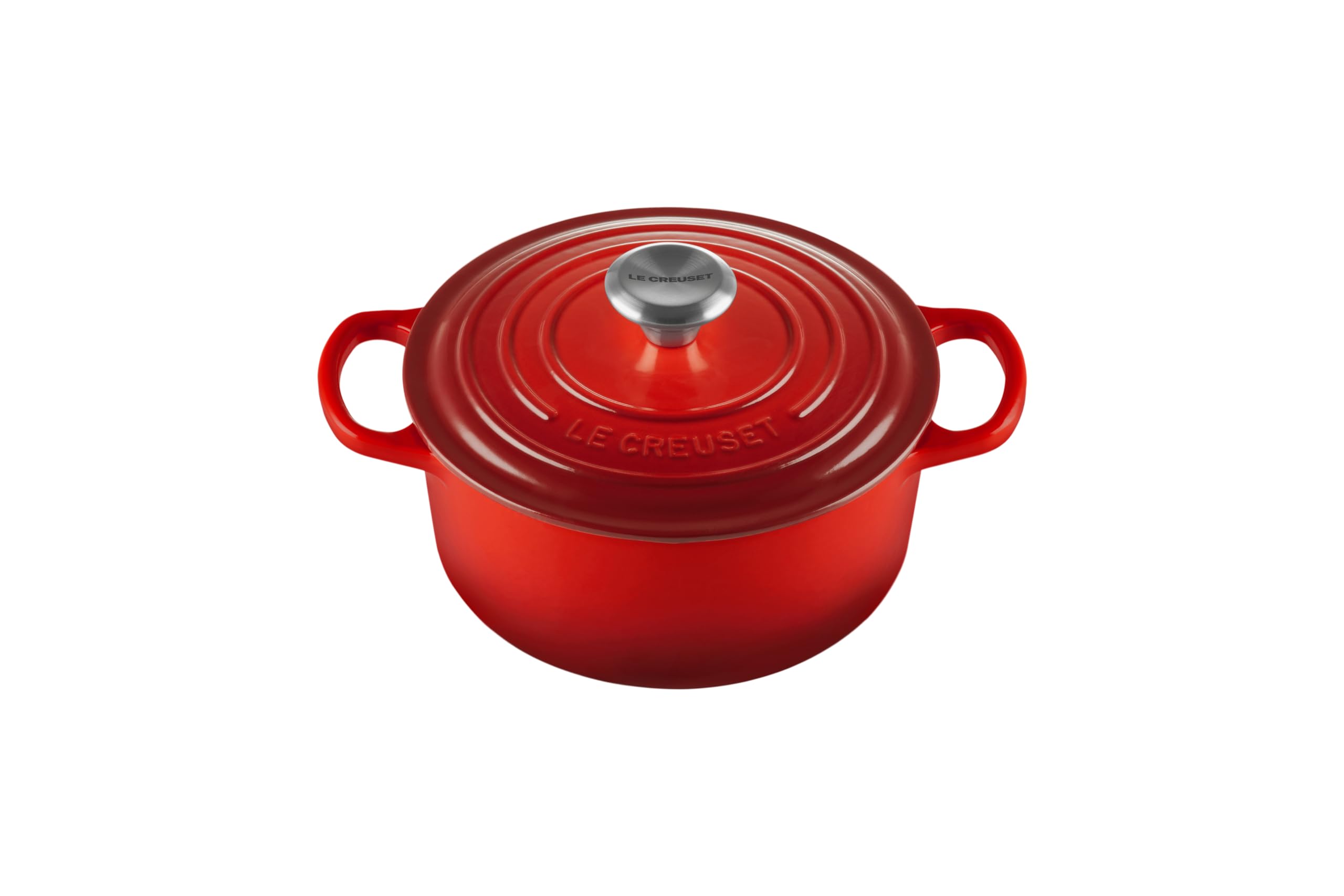 Le Creuset Enameled Cast Iron Signature Round Dutch Oven, 2 Qt., Cerise
