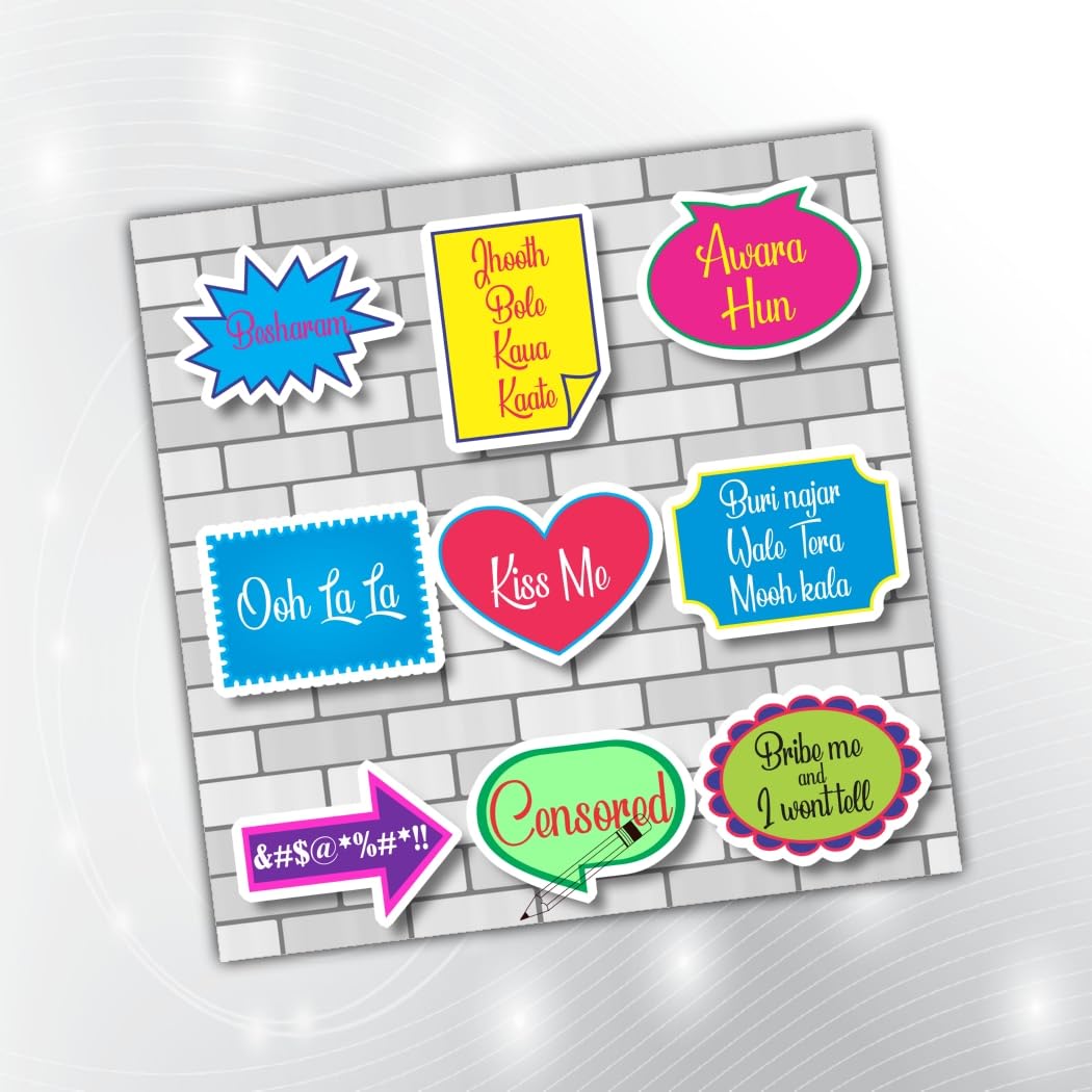 PartyStuff Naughty Theme Props  Naughty Party Speech Bubbles (9 Cards)