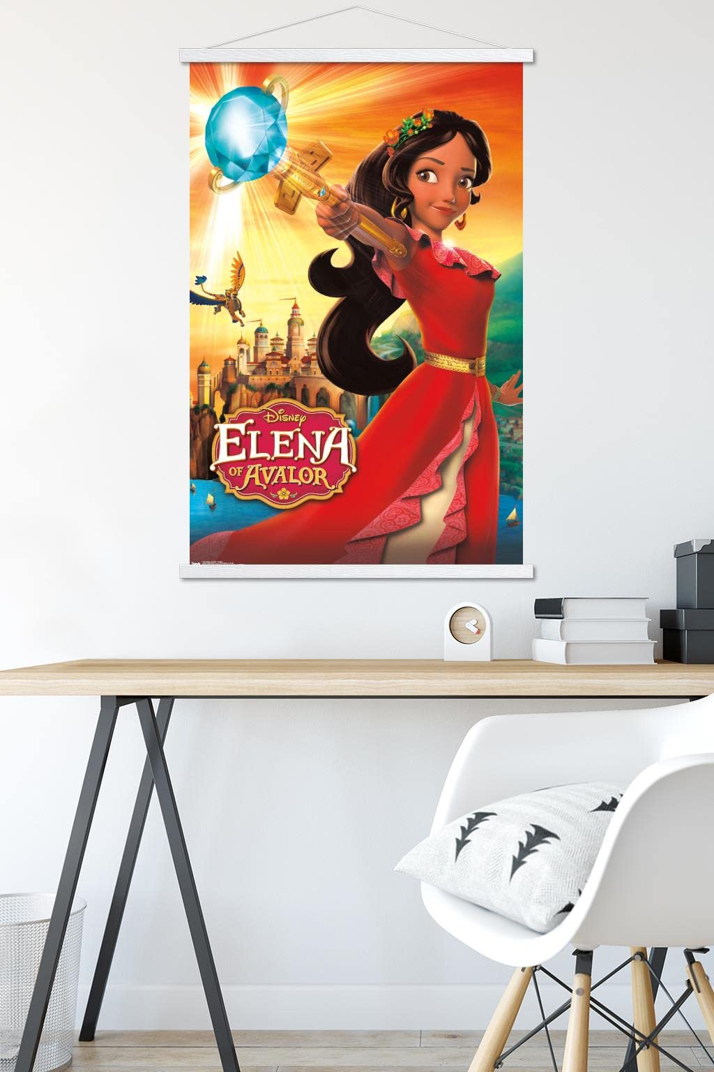 Trends International Disney Elena Of Avalor - One Sheet Wall Poster, 22.375'' X 34'', Premium Print And White Hanger Bundle