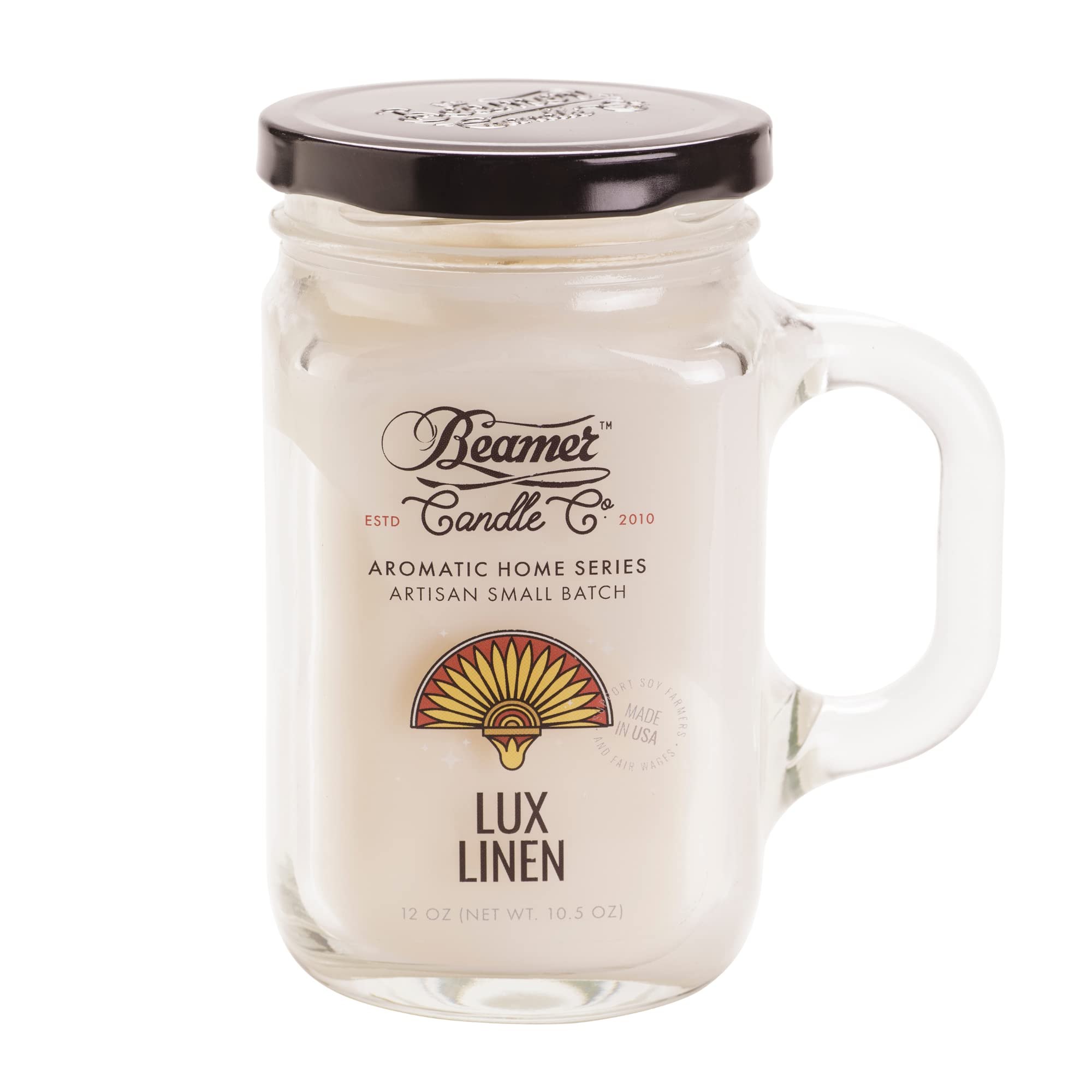 Beamer Candle Co. Aromatic Collection - Lux Linen Large Candle